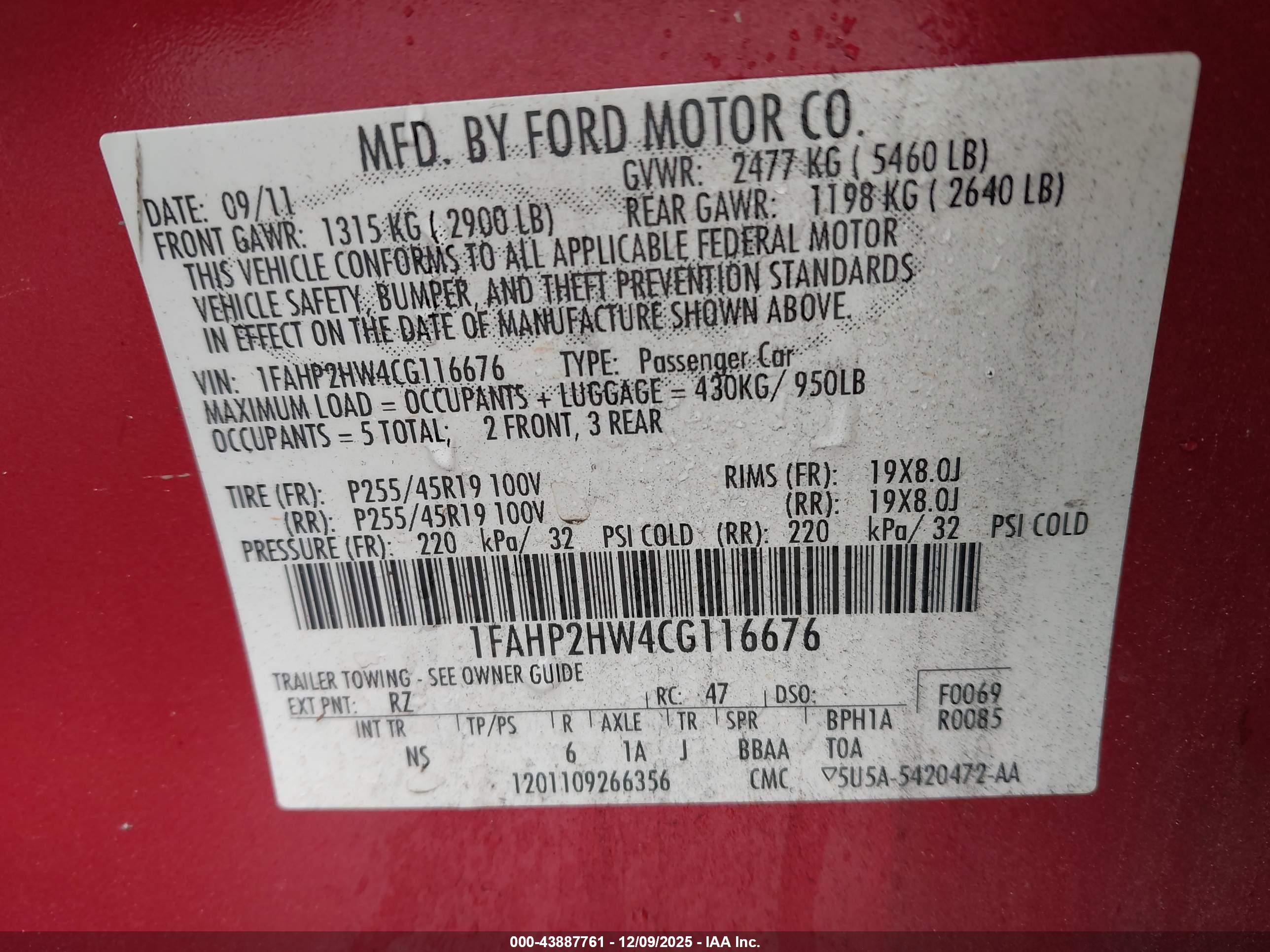 FORD TAURUS image 9