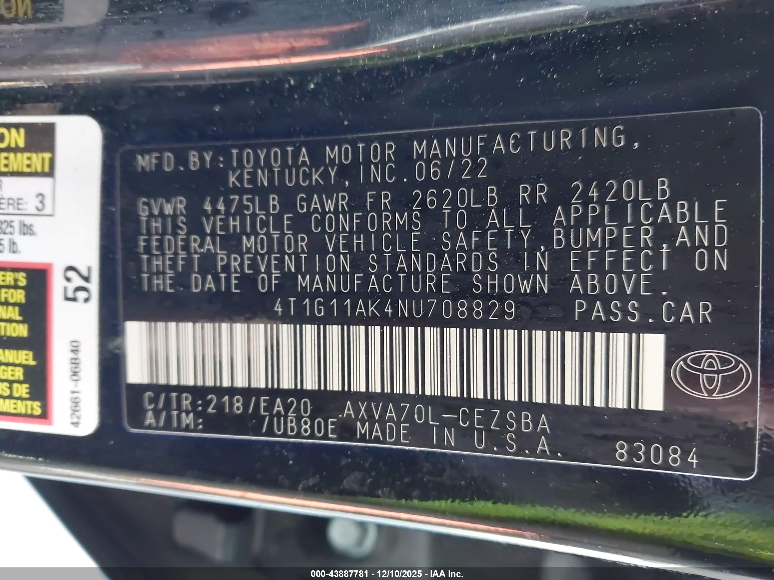 TOYOTA CAMRY image 9