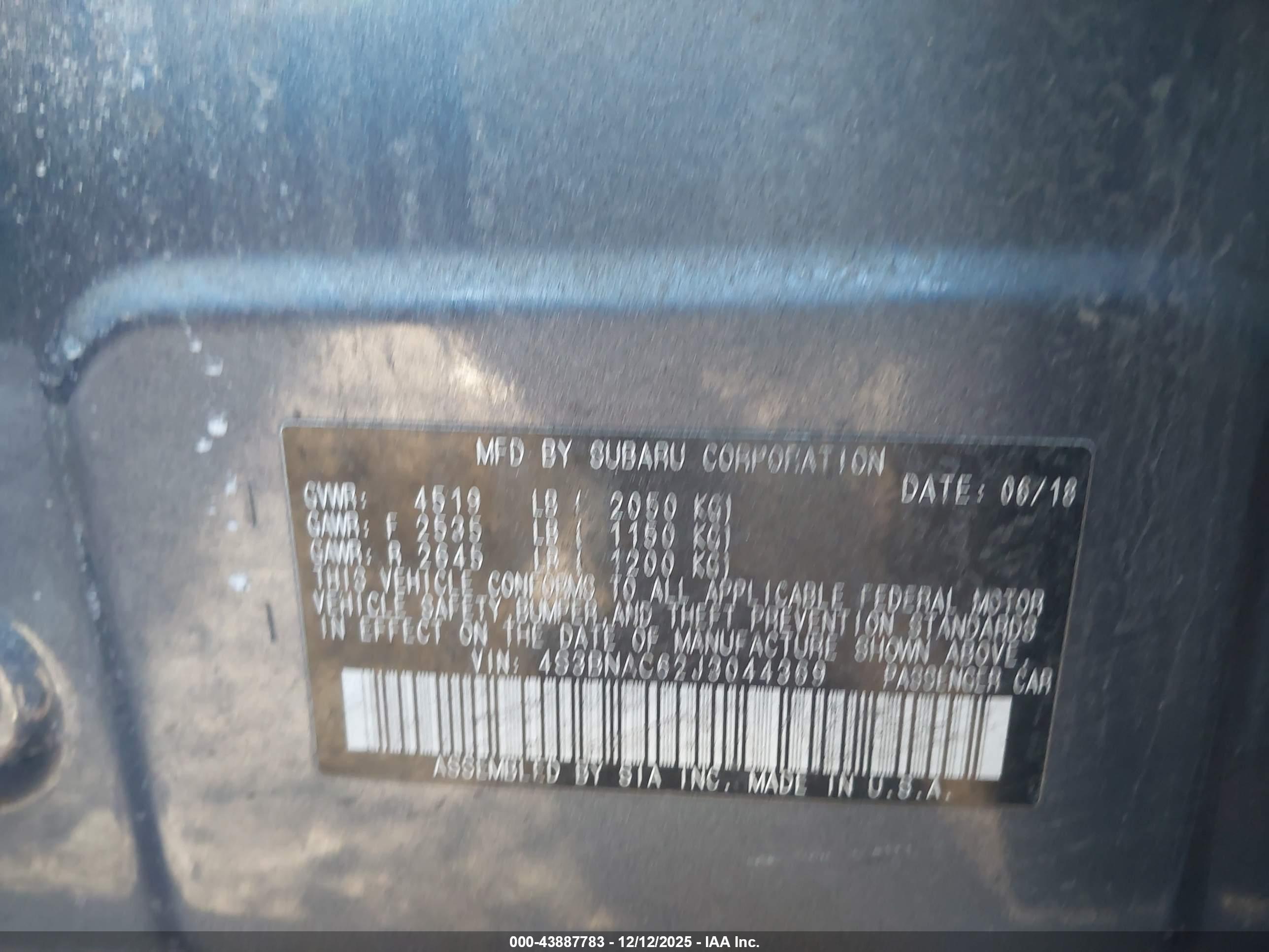 SUBARU LEGACY image 9