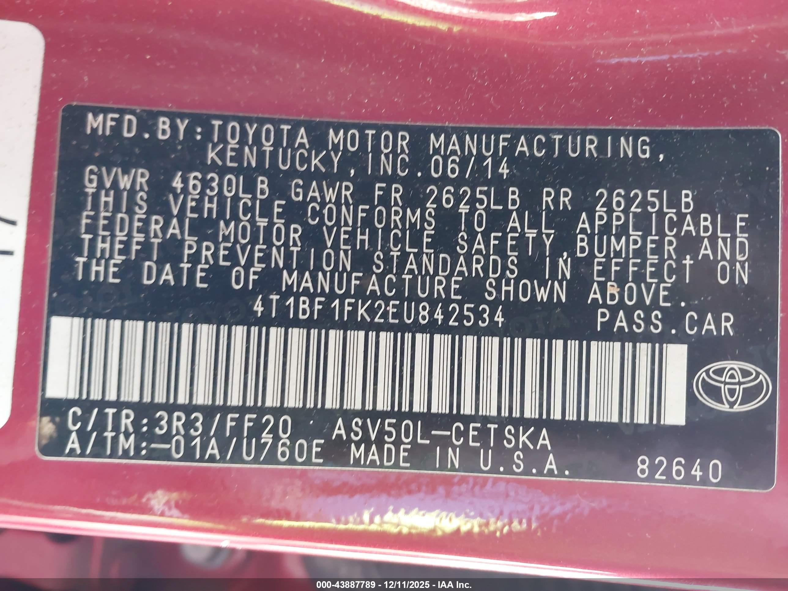 TOYOTA CAMRY image 9