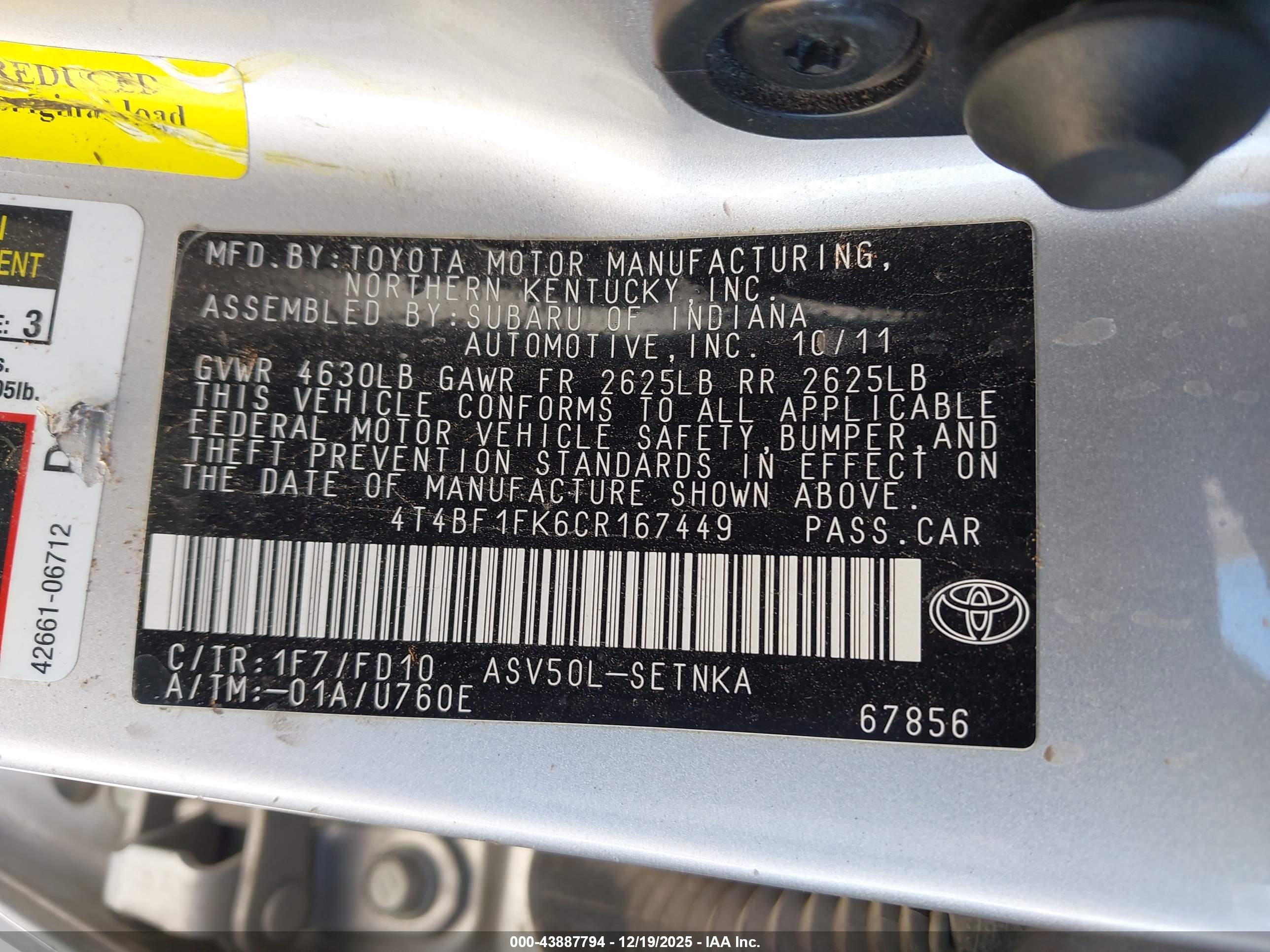TOYOTA CAMRY image 9