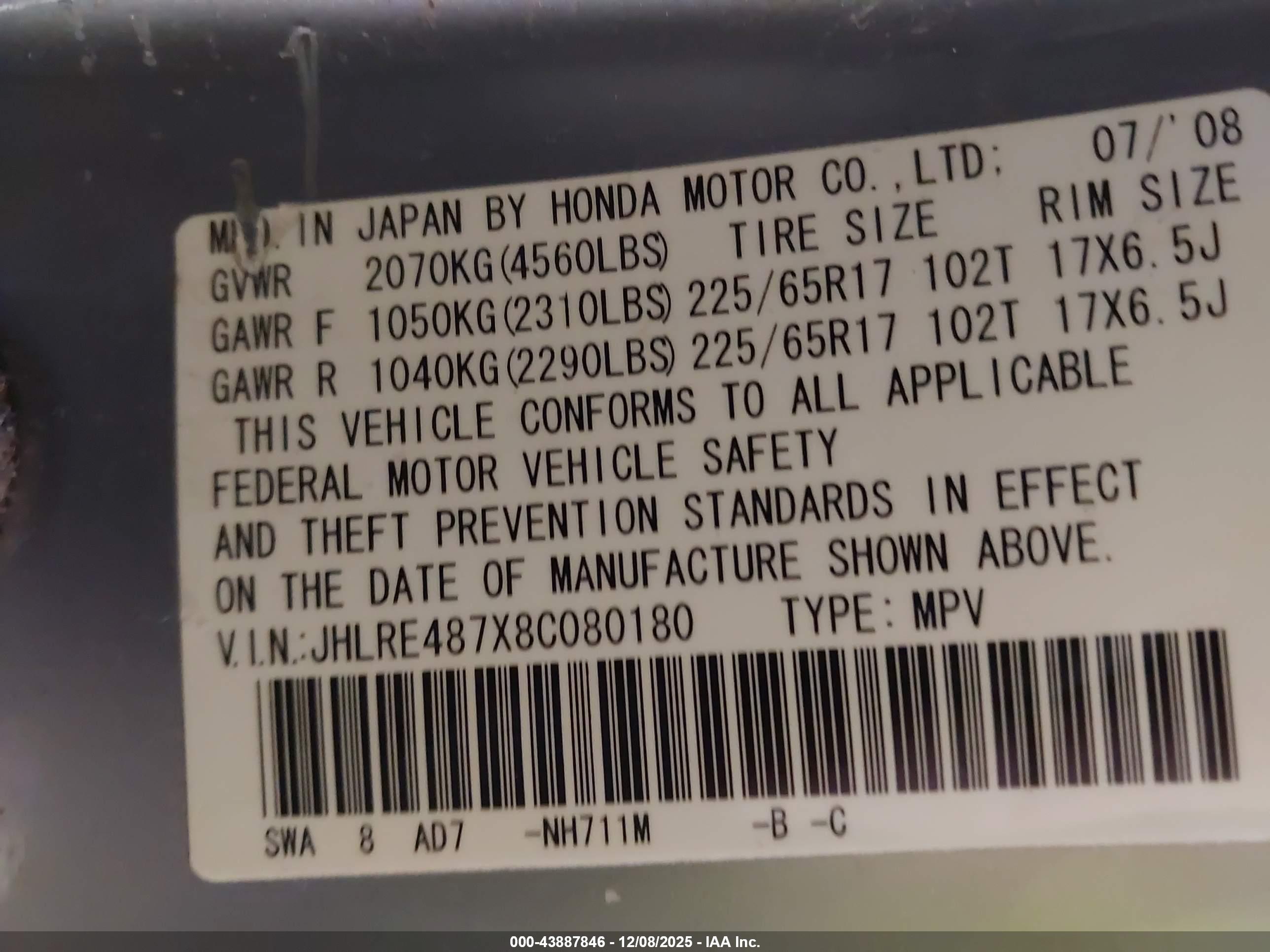 HONDA CR-V image 9
