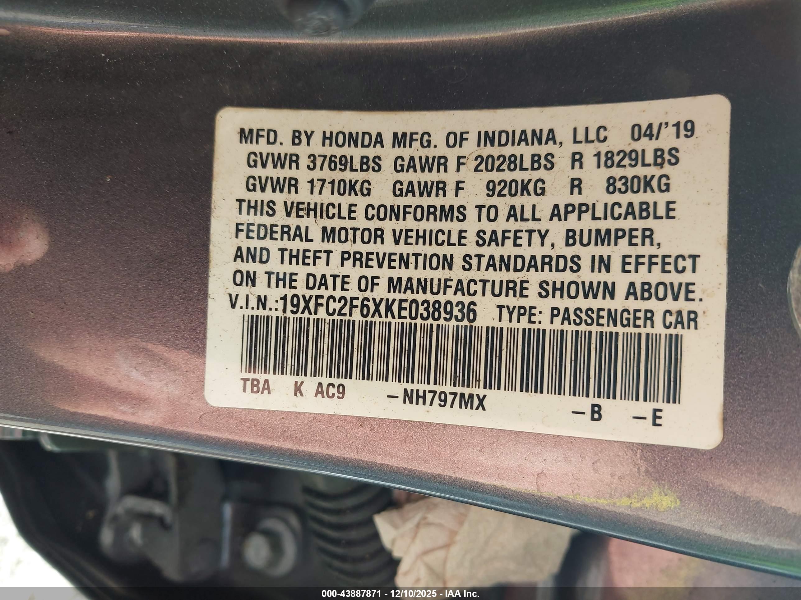 HONDA CIVIC image 9