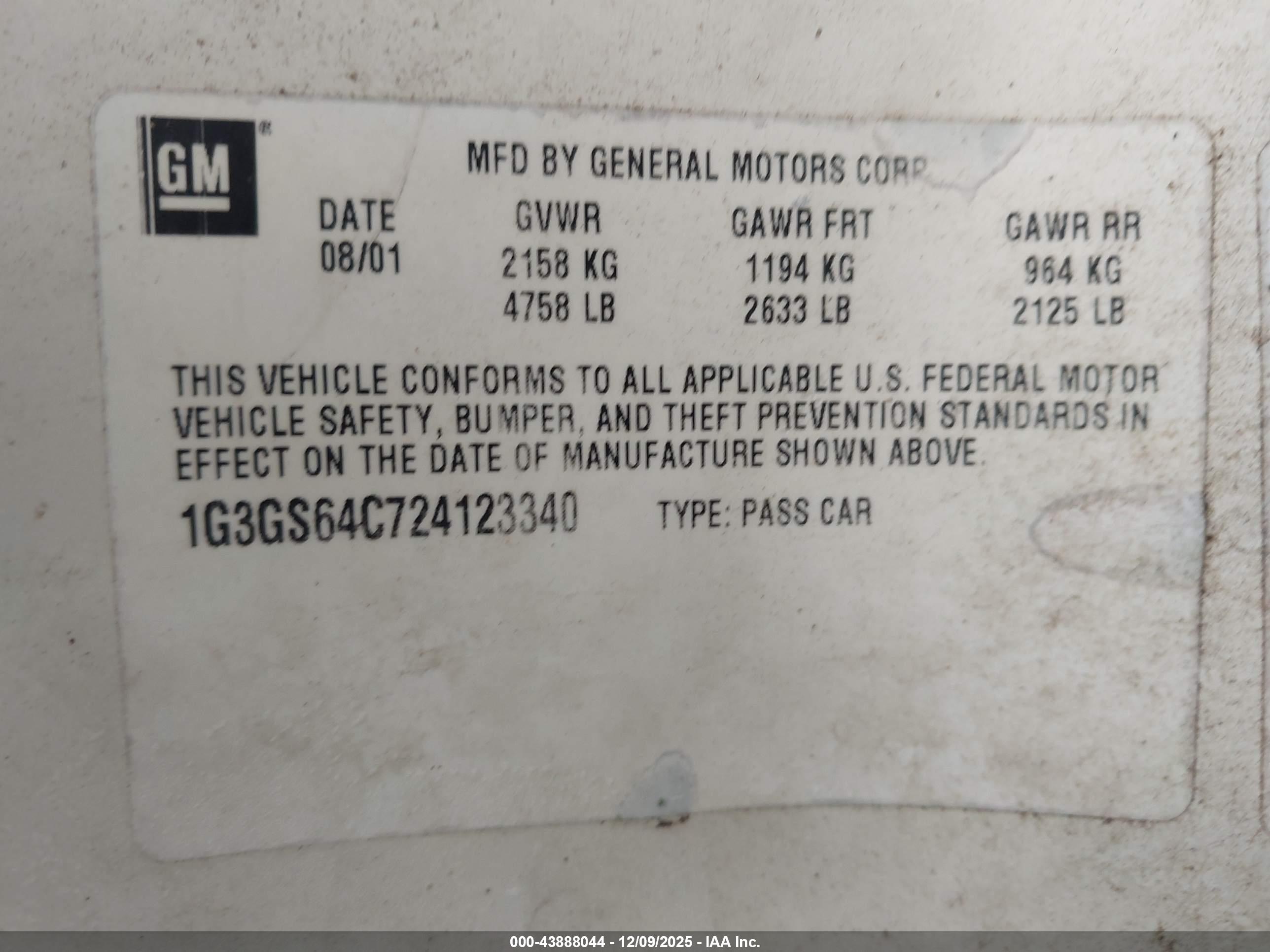 OLDSMOBILE AURORA image 9