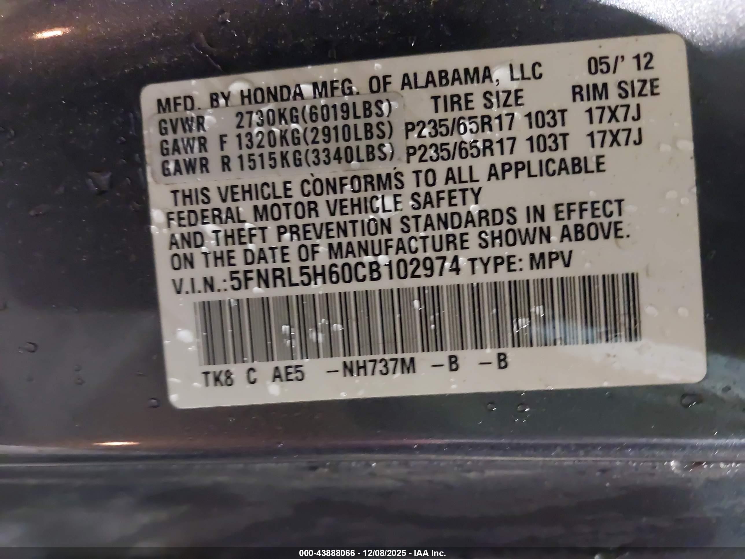 HONDA ODYSSEY image 9