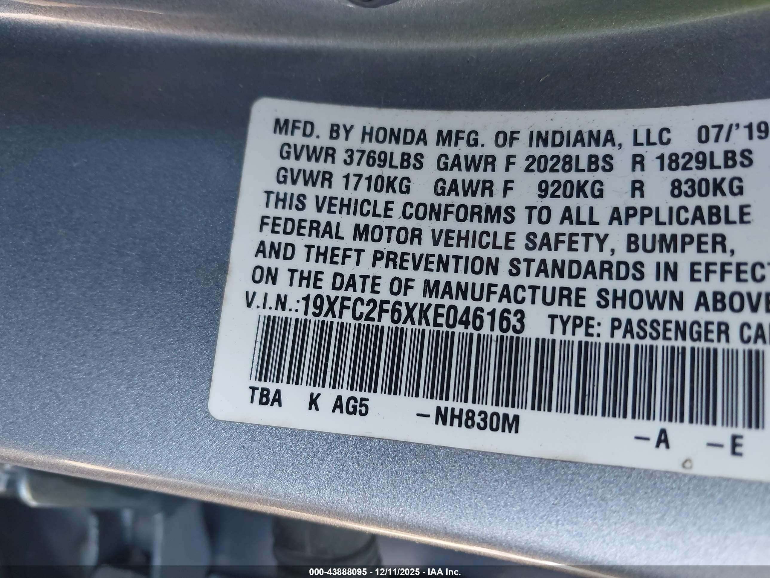 HONDA CIVIC image 9