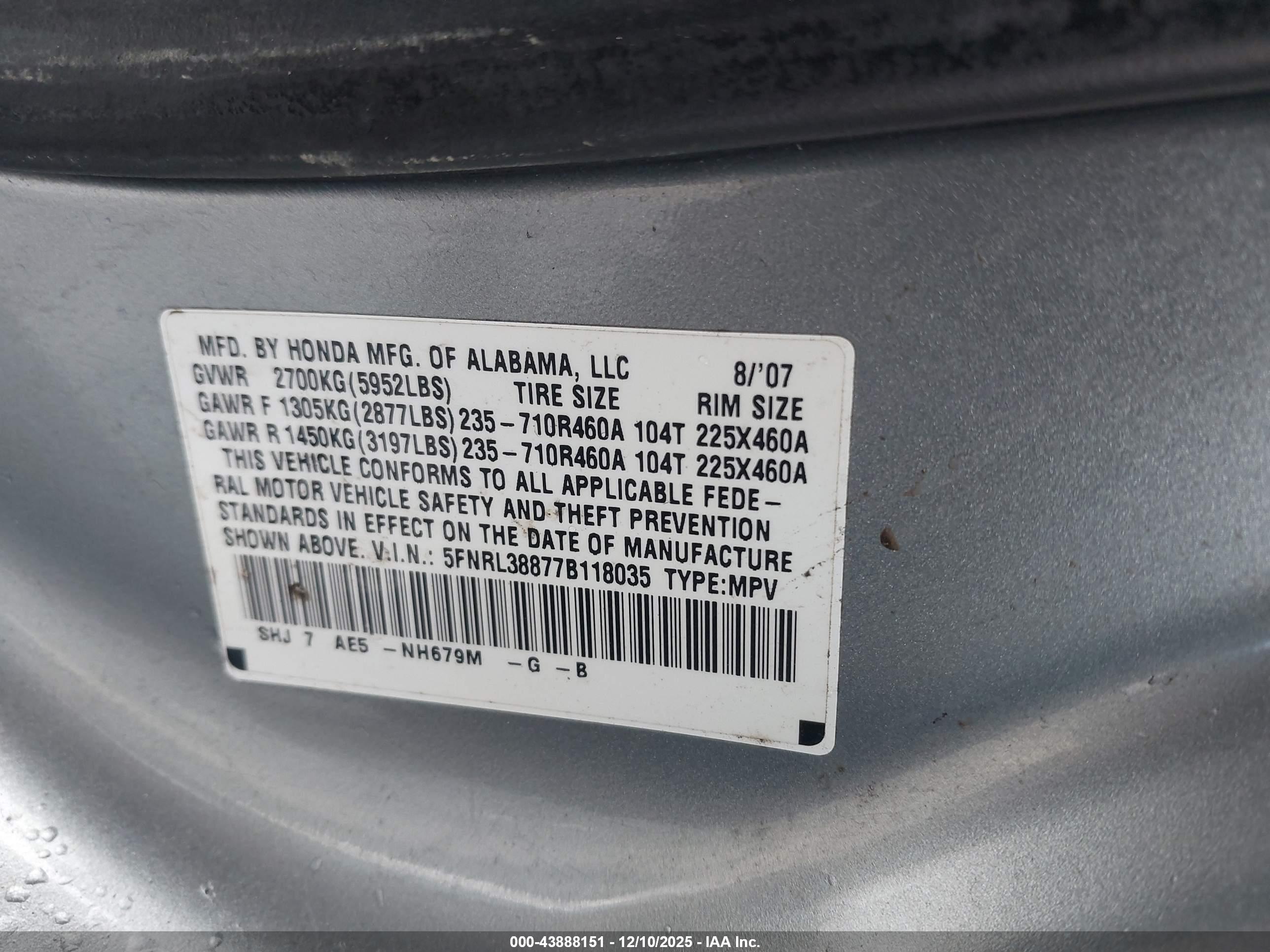 HONDA ODYSSEY image 9