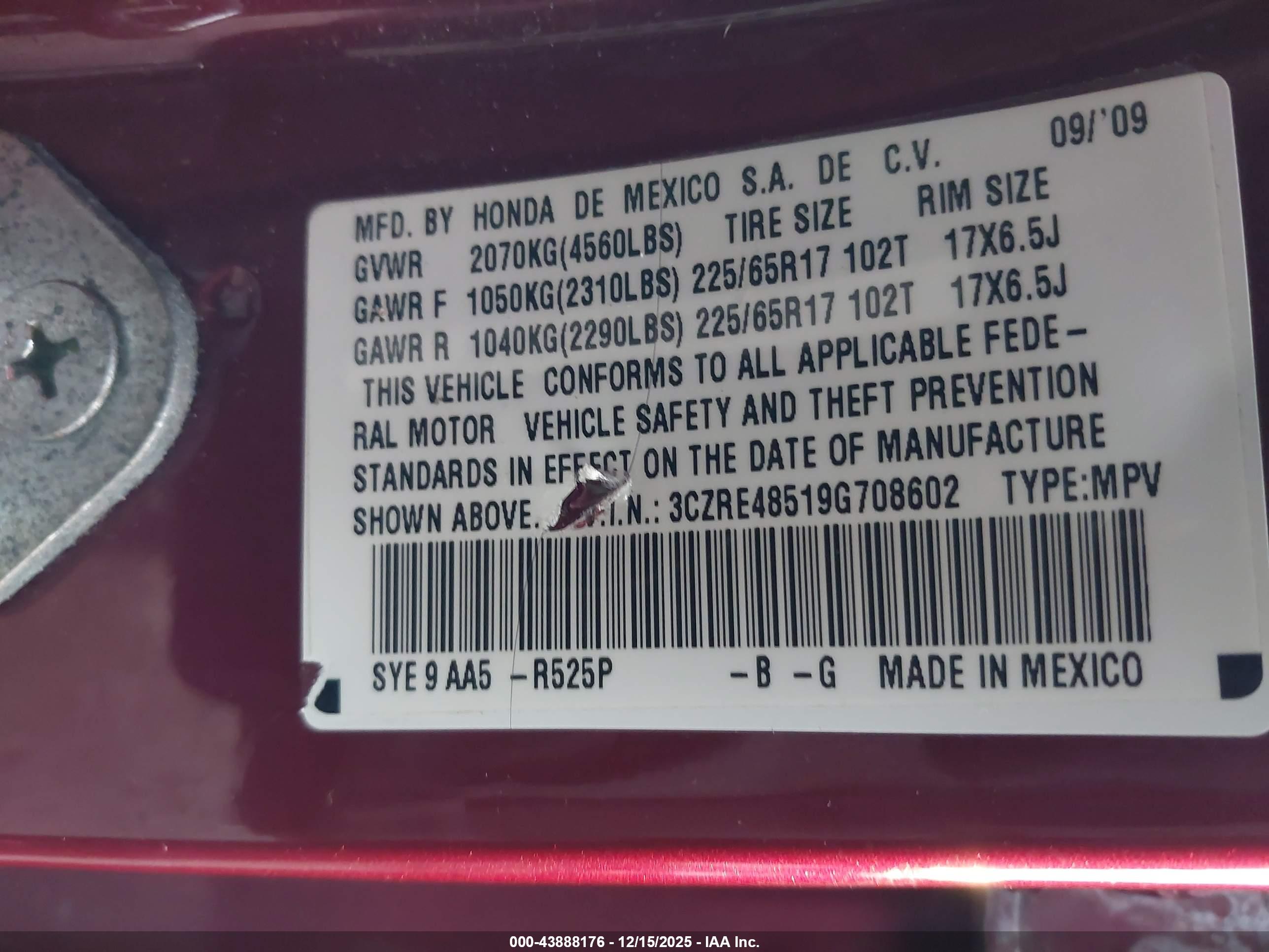 HONDA CR-V image 9