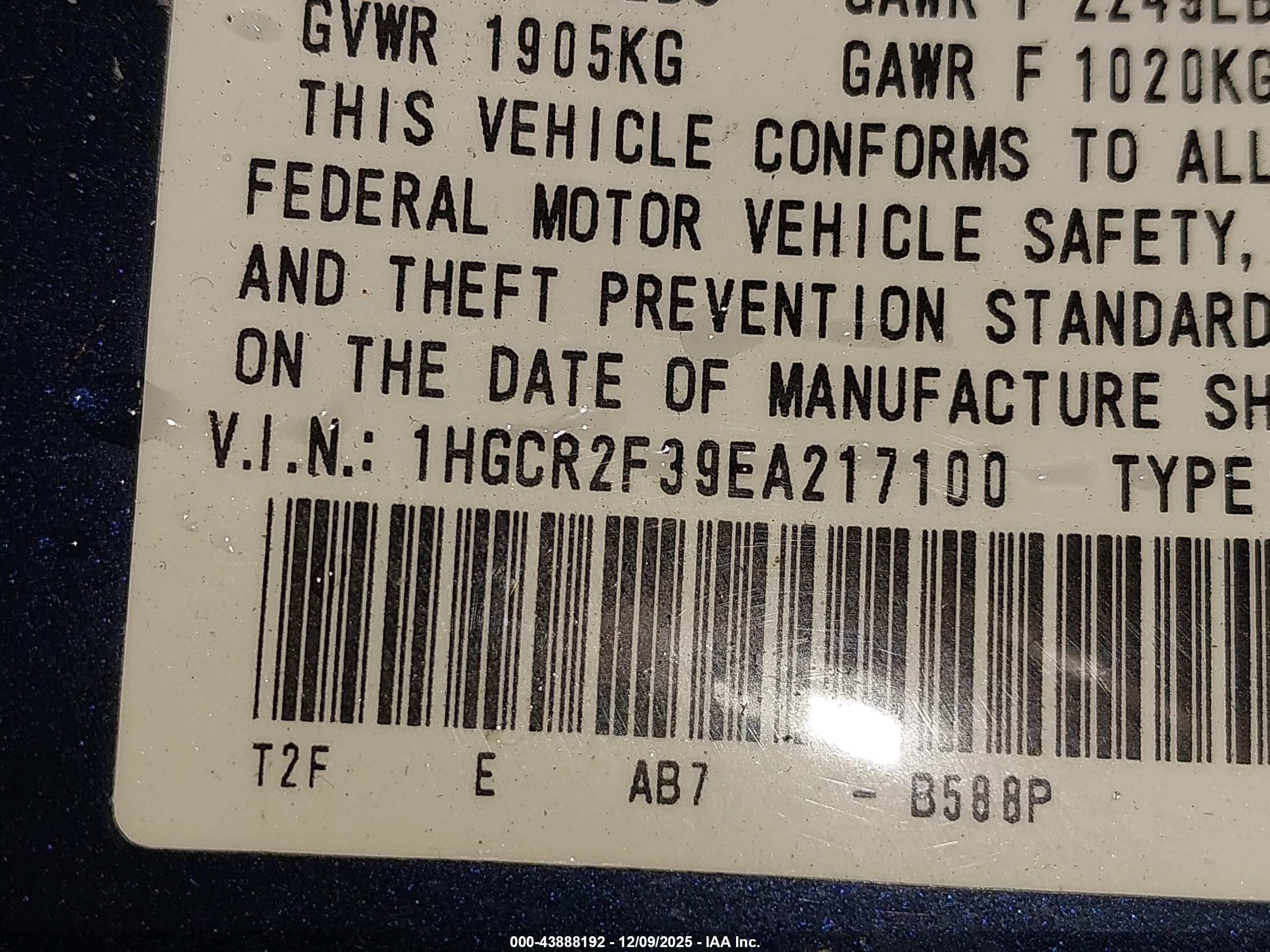 HONDA ACCORD image 9
