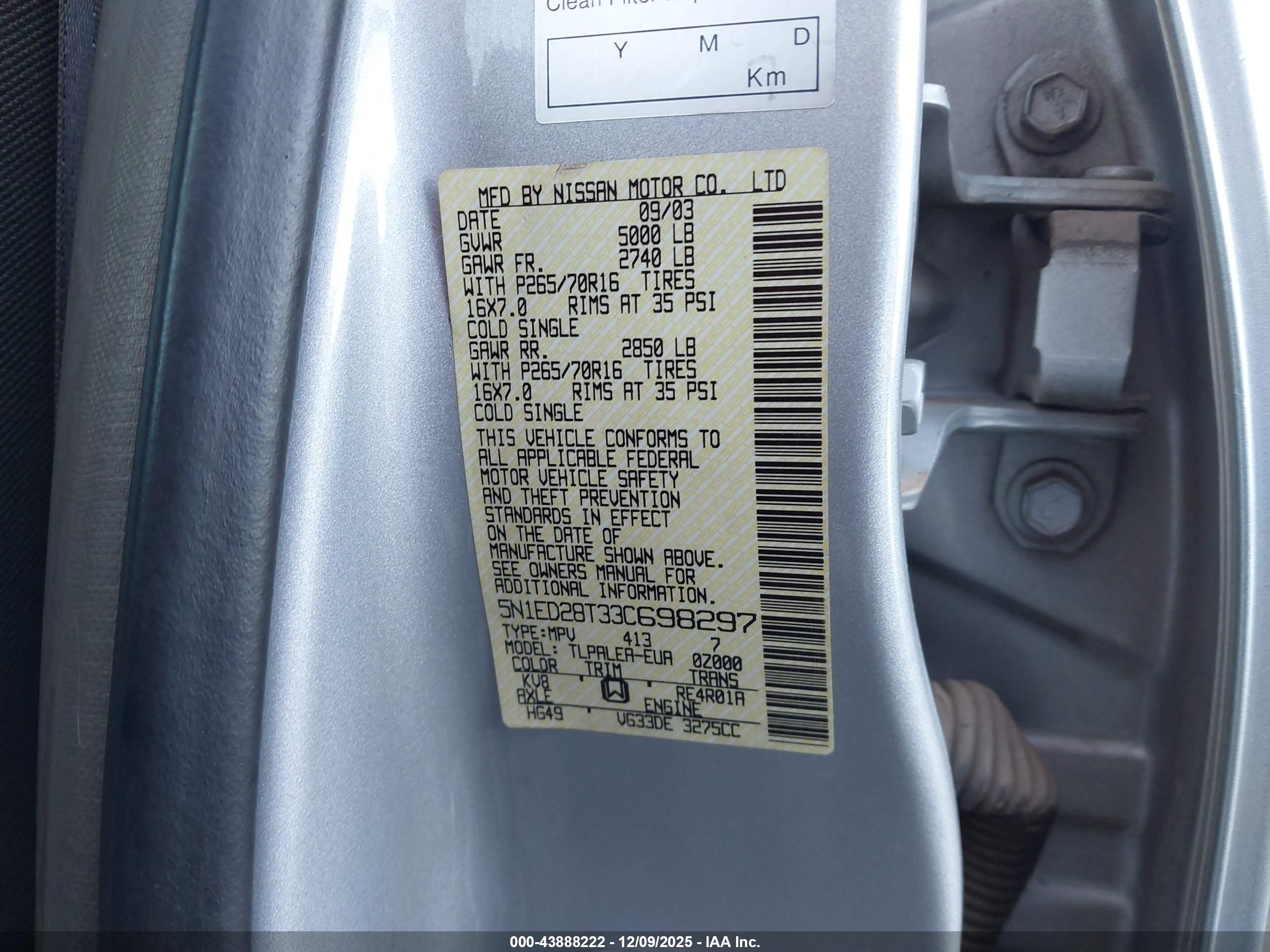 NISSAN XTERRA image 9