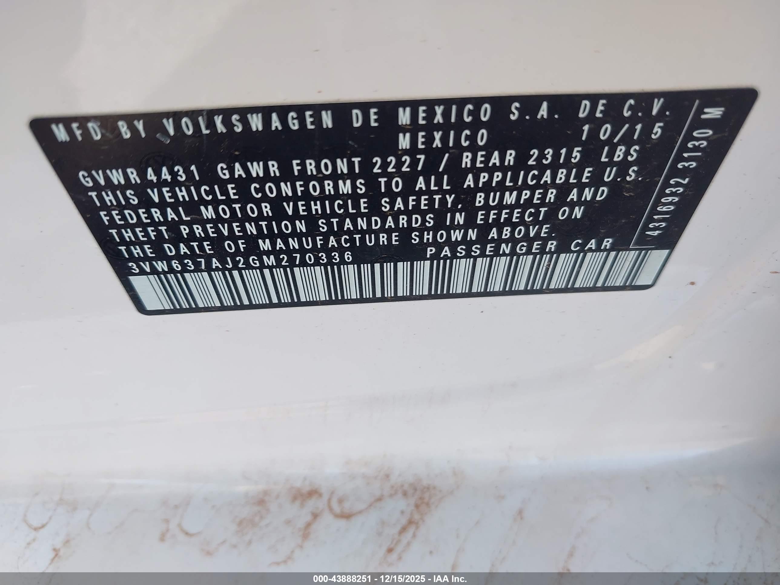 VOLKSWAGEN JETTA image 9