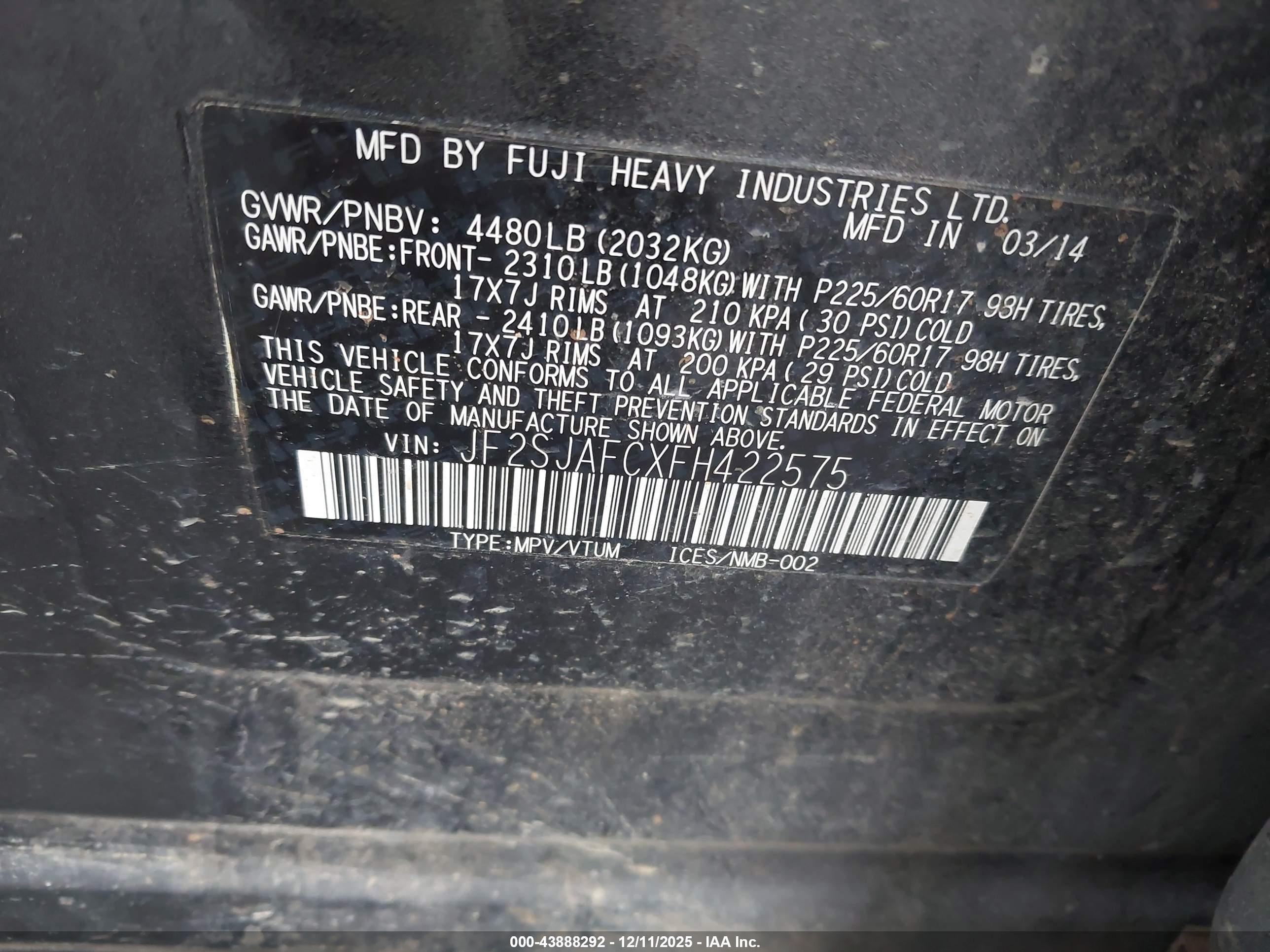 SUBARU FORESTER image 9