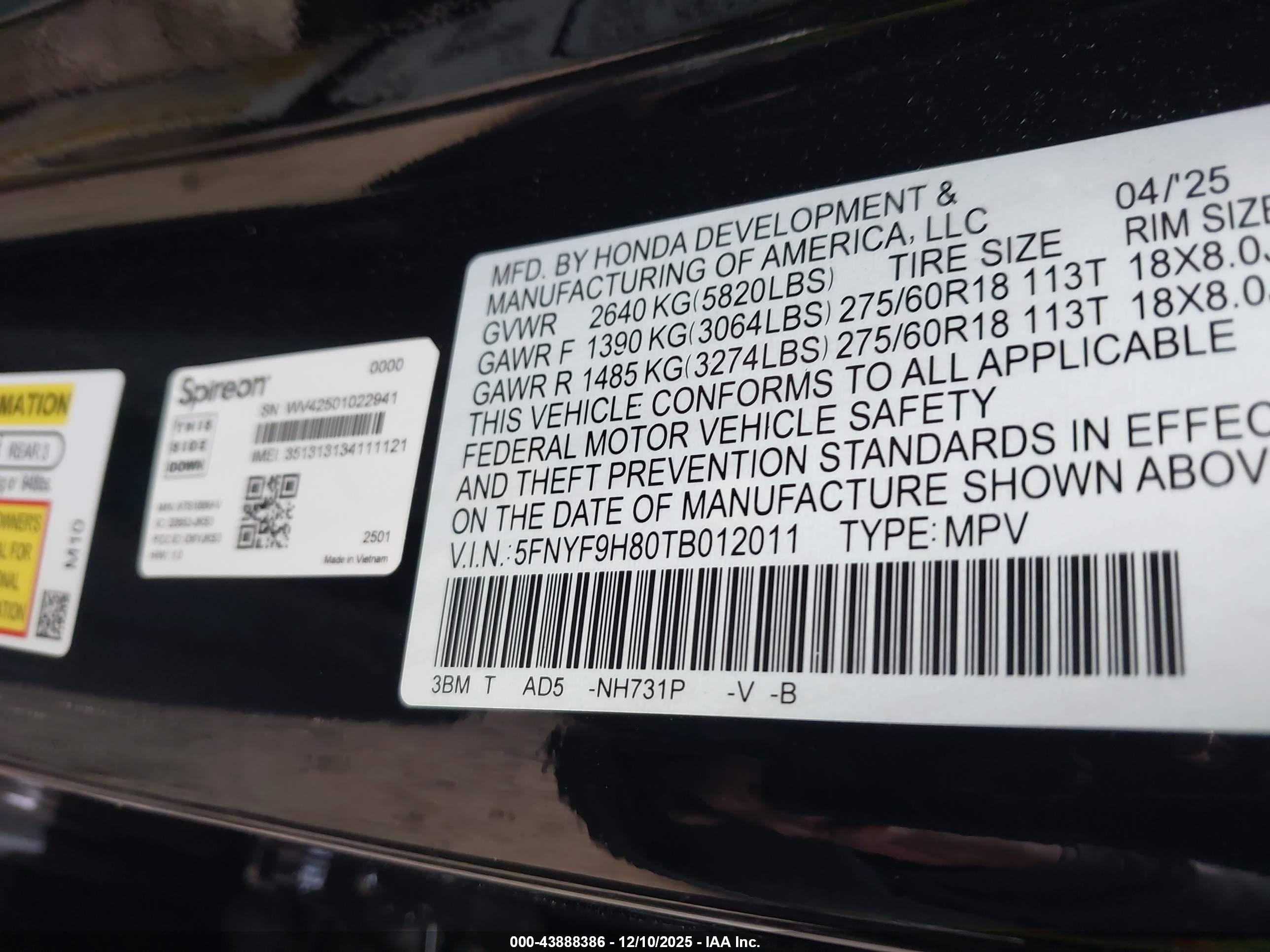 HONDA PASSPORT image 9