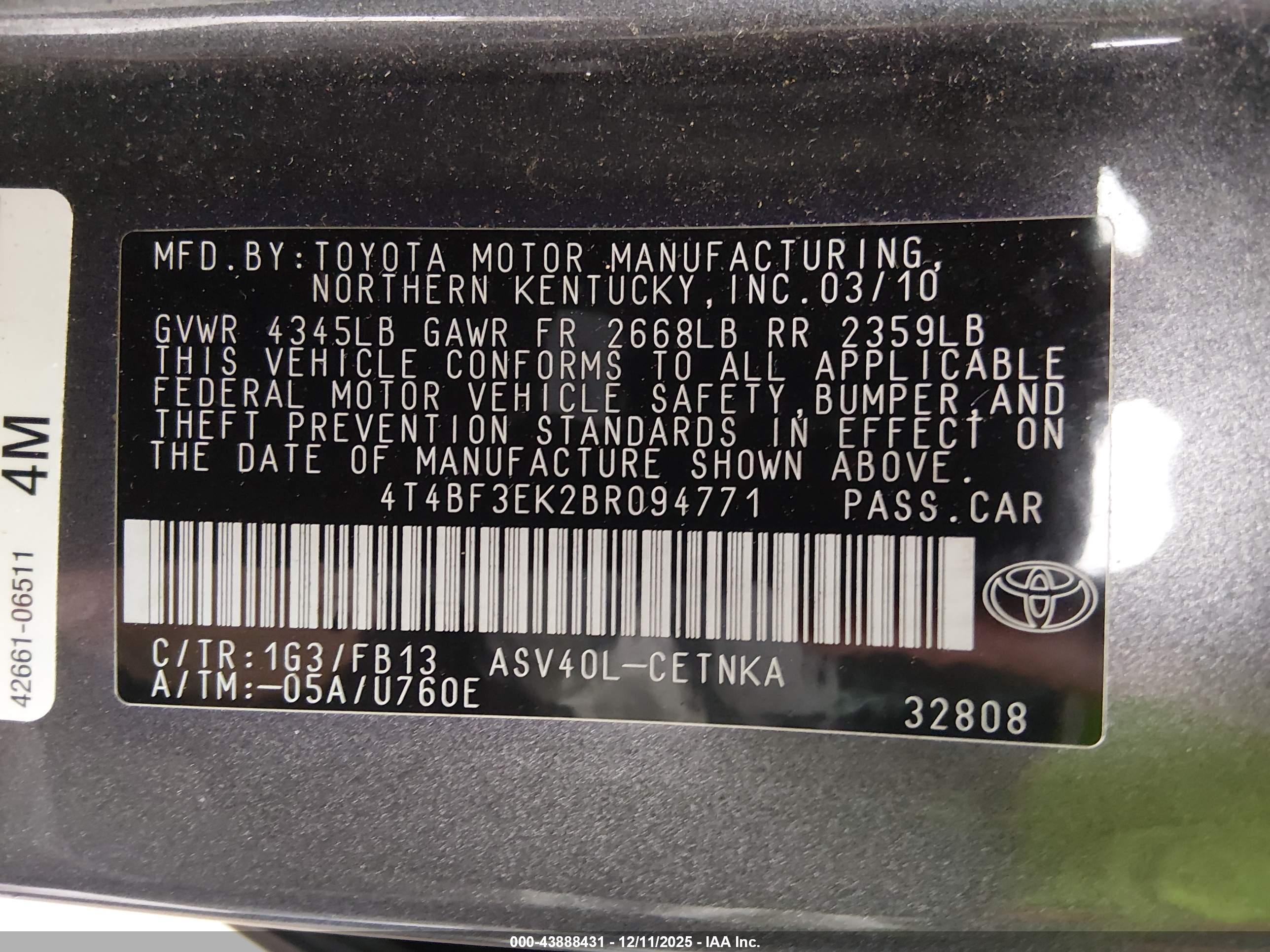 TOYOTA CAMRY image 9