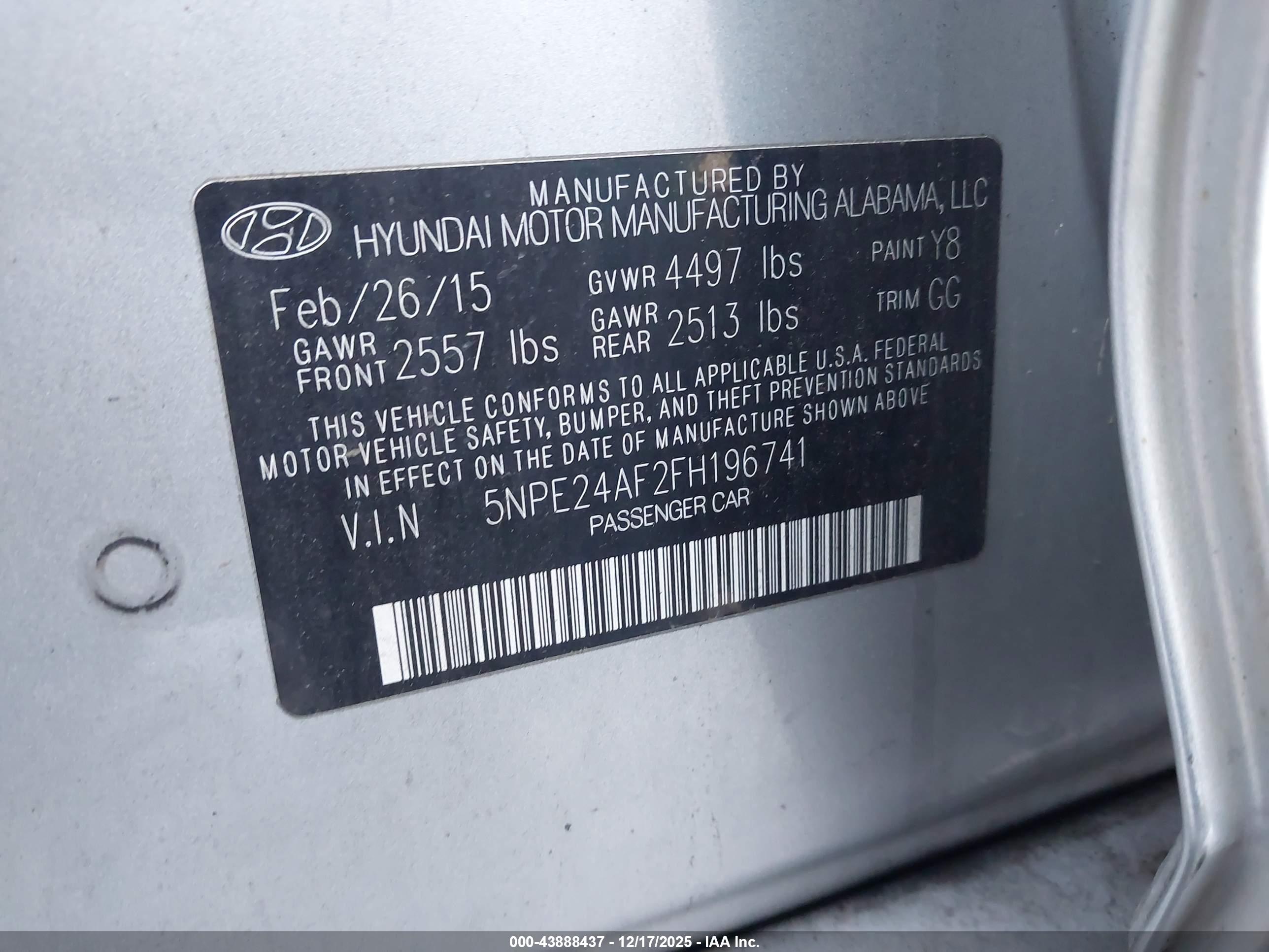 HYUNDAI SONATA image 9