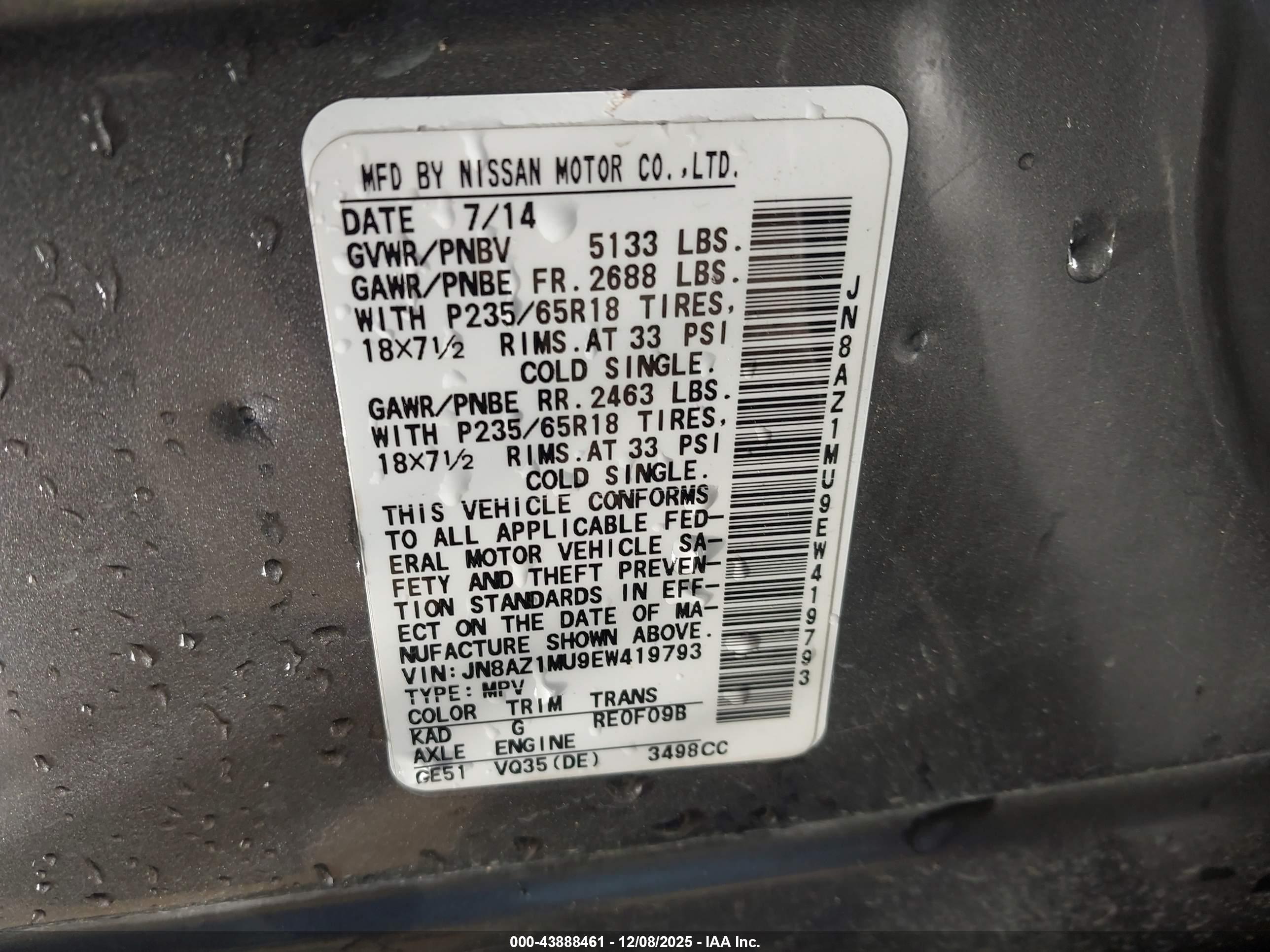NISSAN MURANO image 9