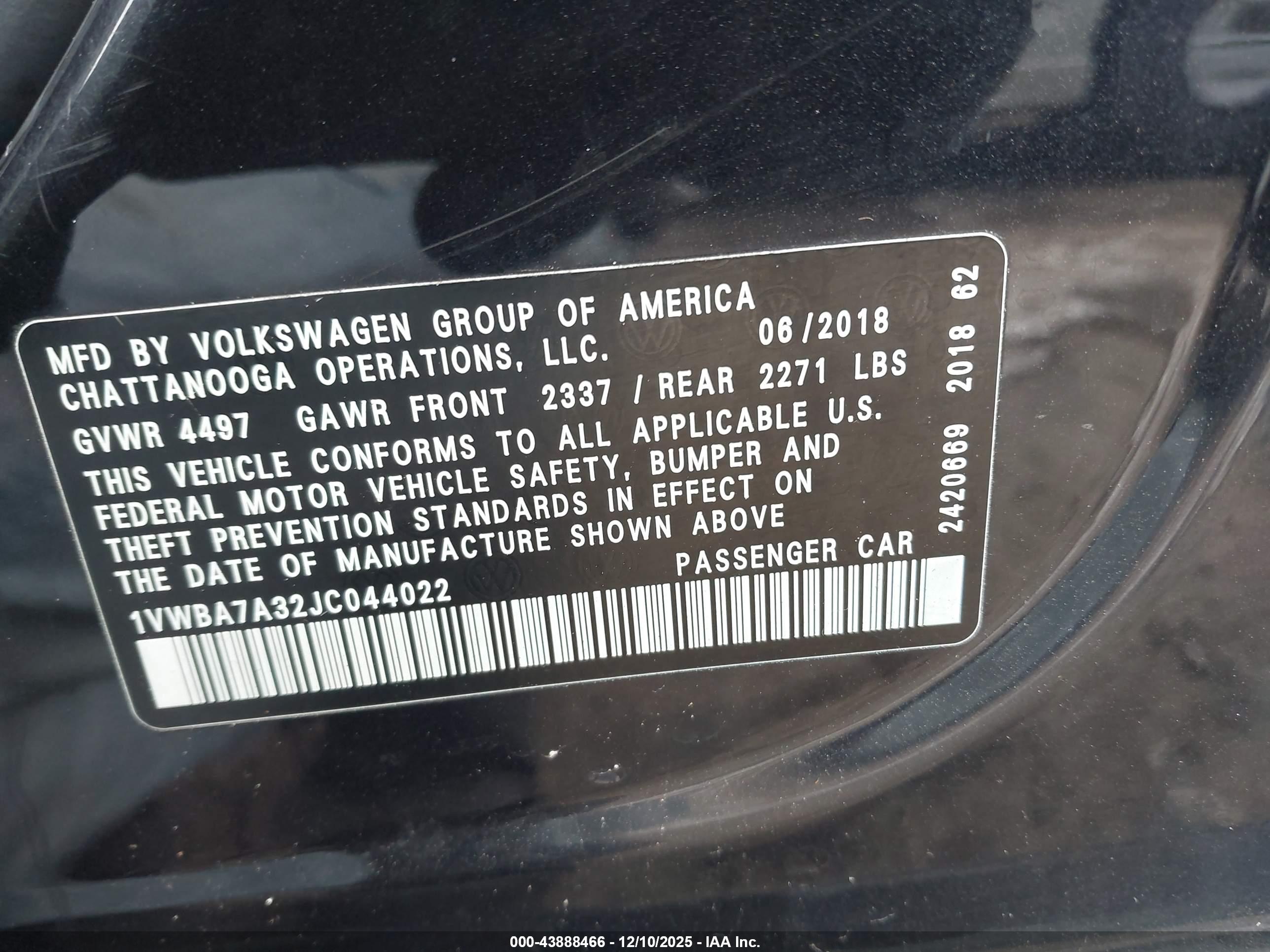 VOLKSWAGEN PASSAT image 9