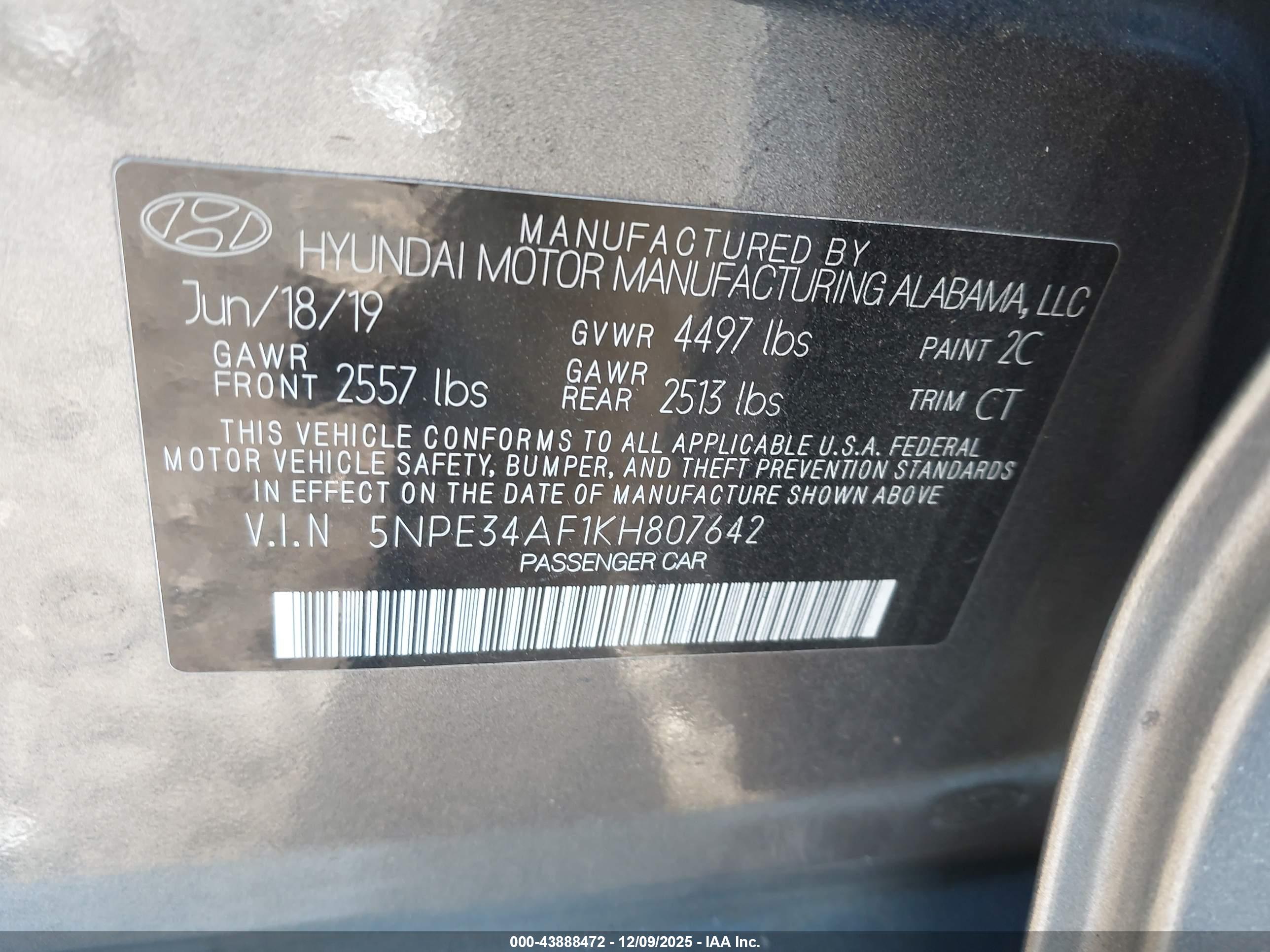 HYUNDAI SONATA image 9