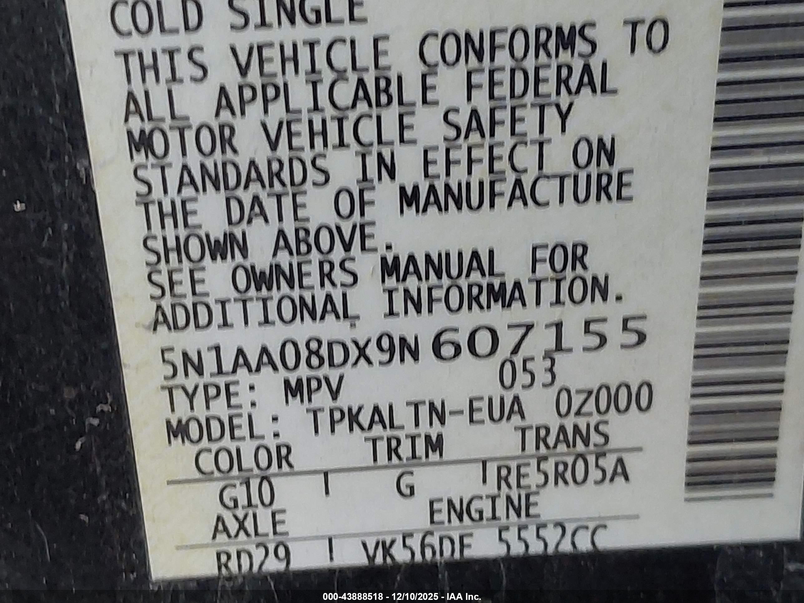NISSAN ARMADA image 9