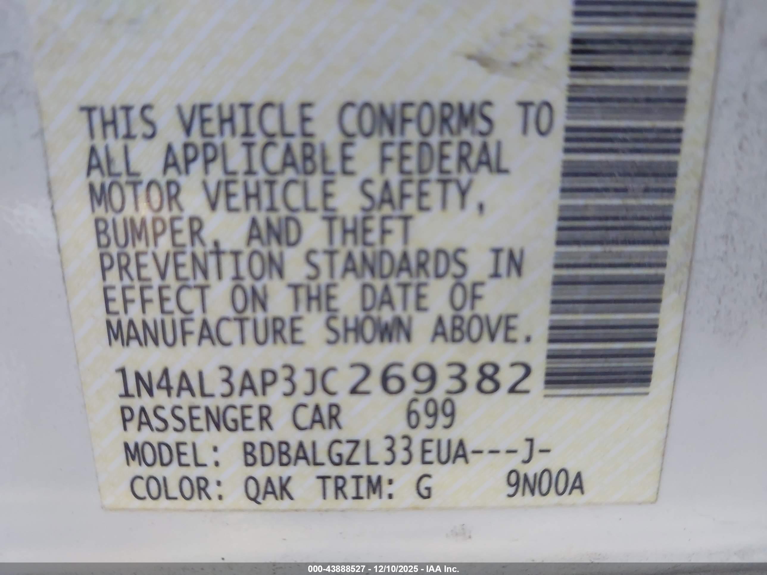 NISSAN ALTIMA image 9