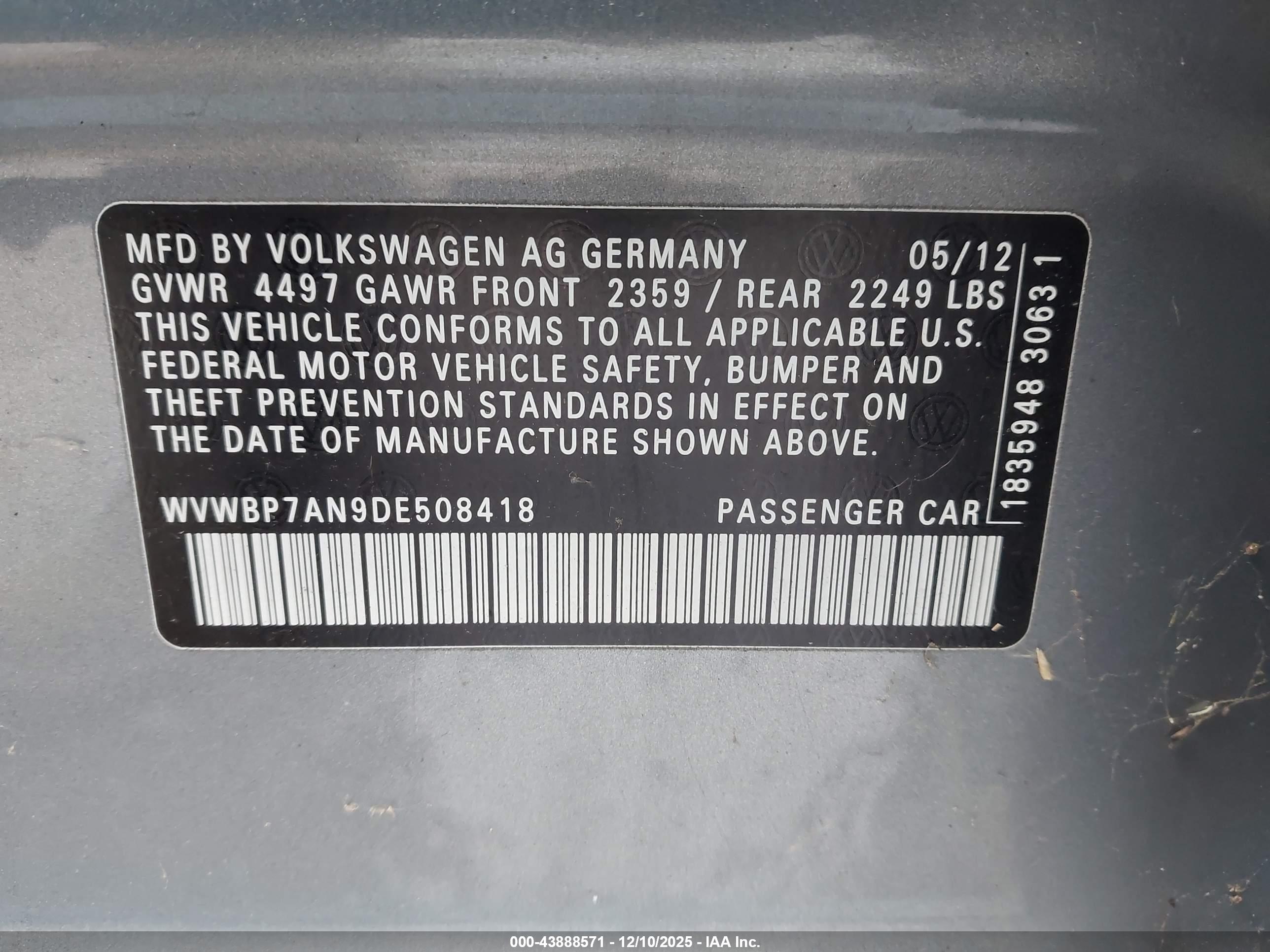 VOLKSWAGEN CC image 9
