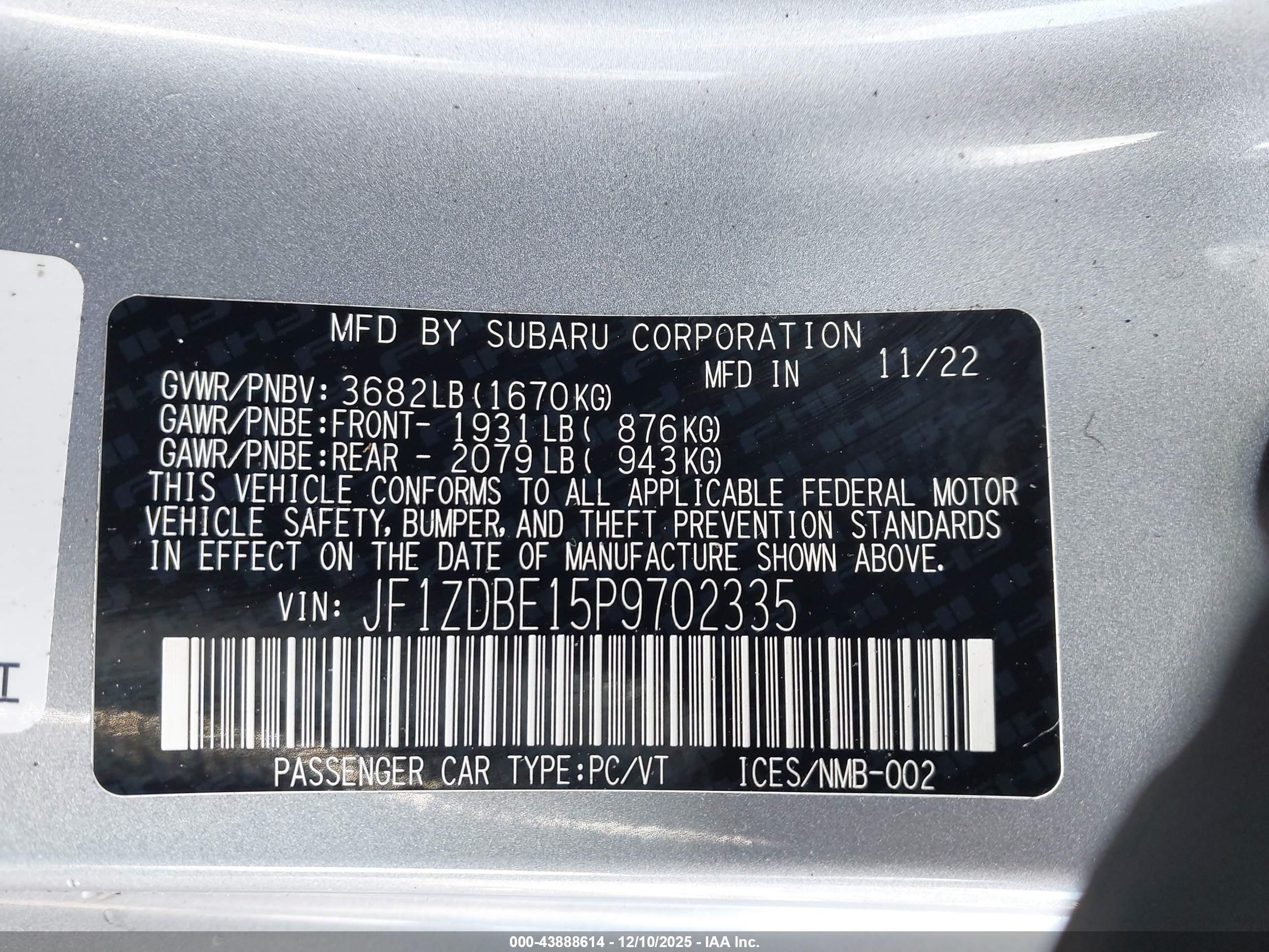 SUBARU BRZ image 9