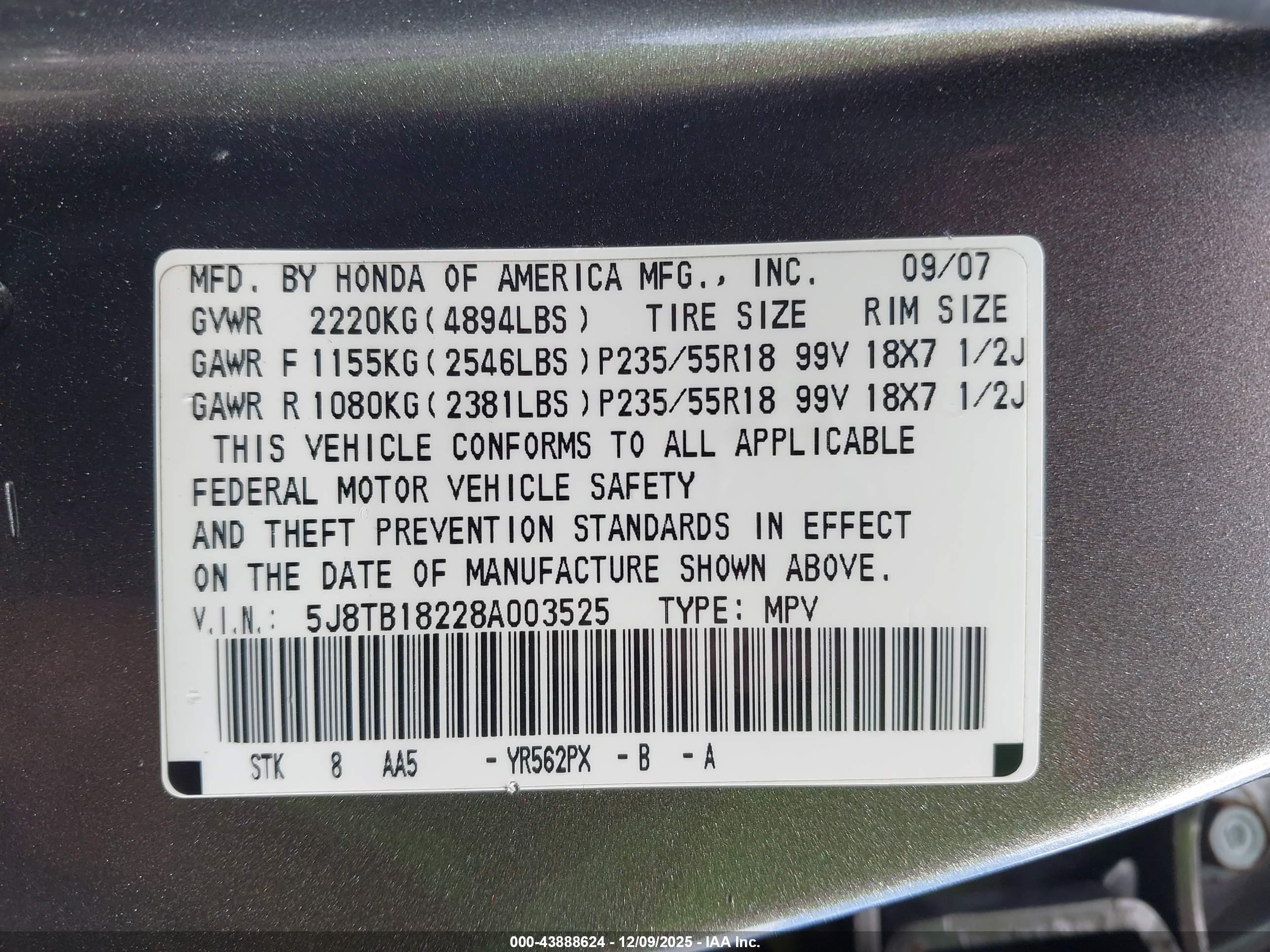 ACURA RDX image 9