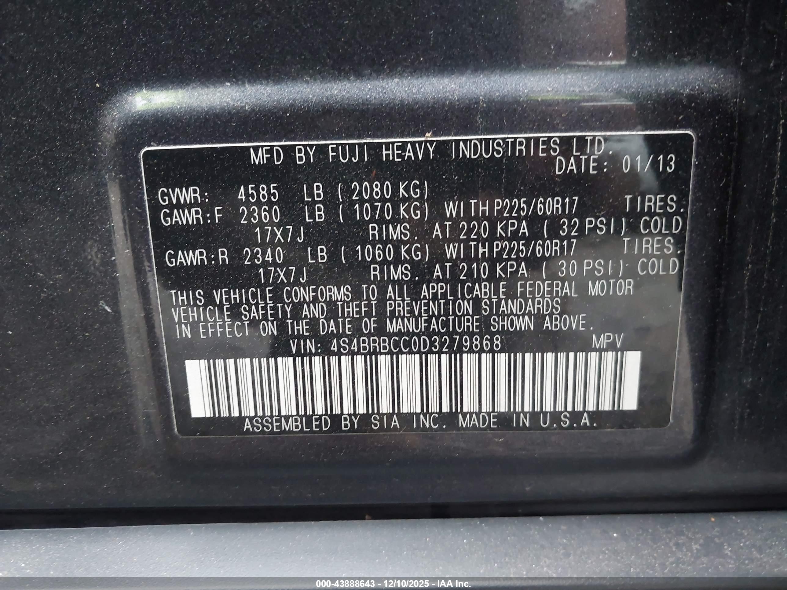SUBARU OUTBACK image 9
