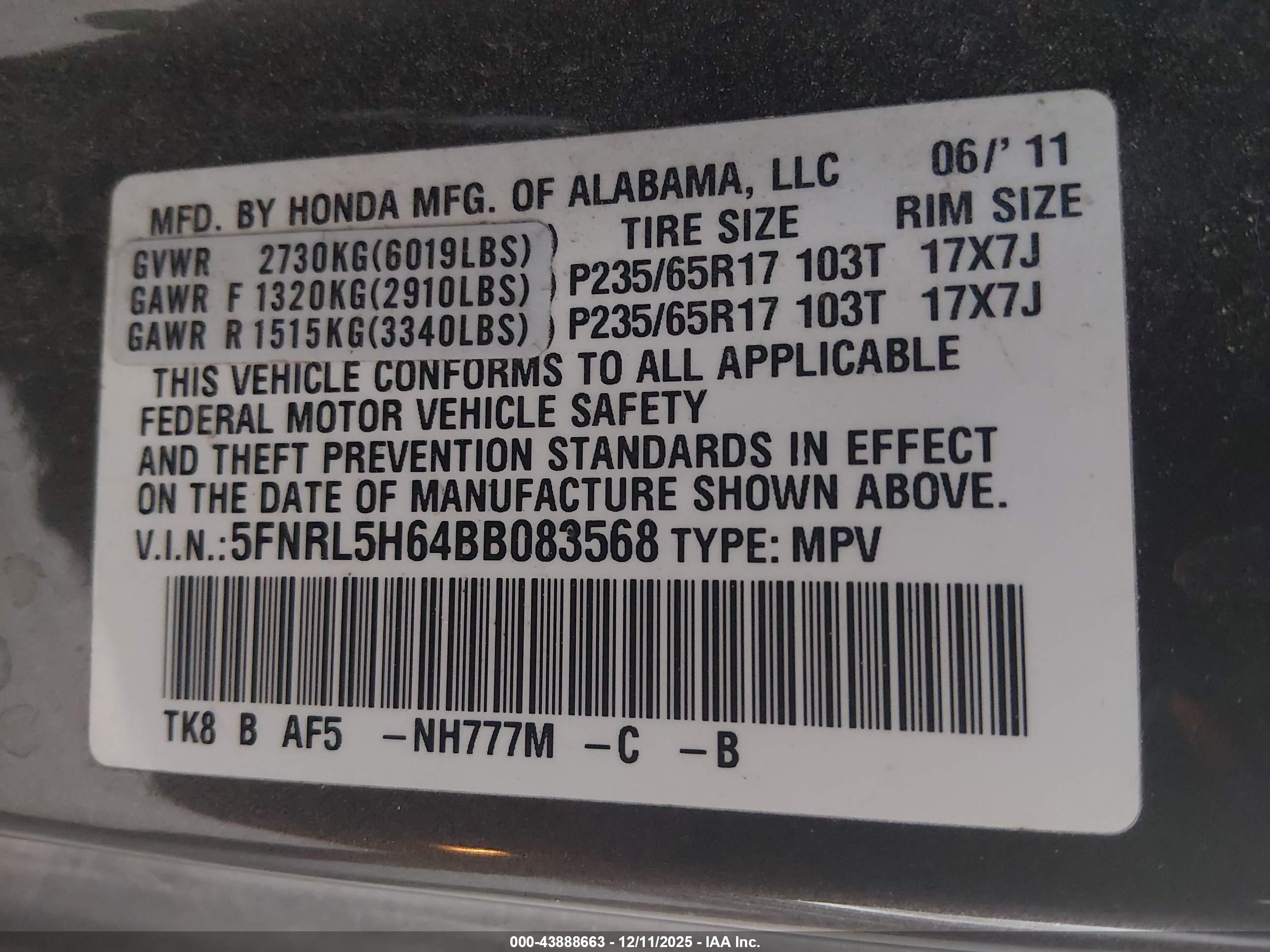 HONDA ODYSSEY image 9