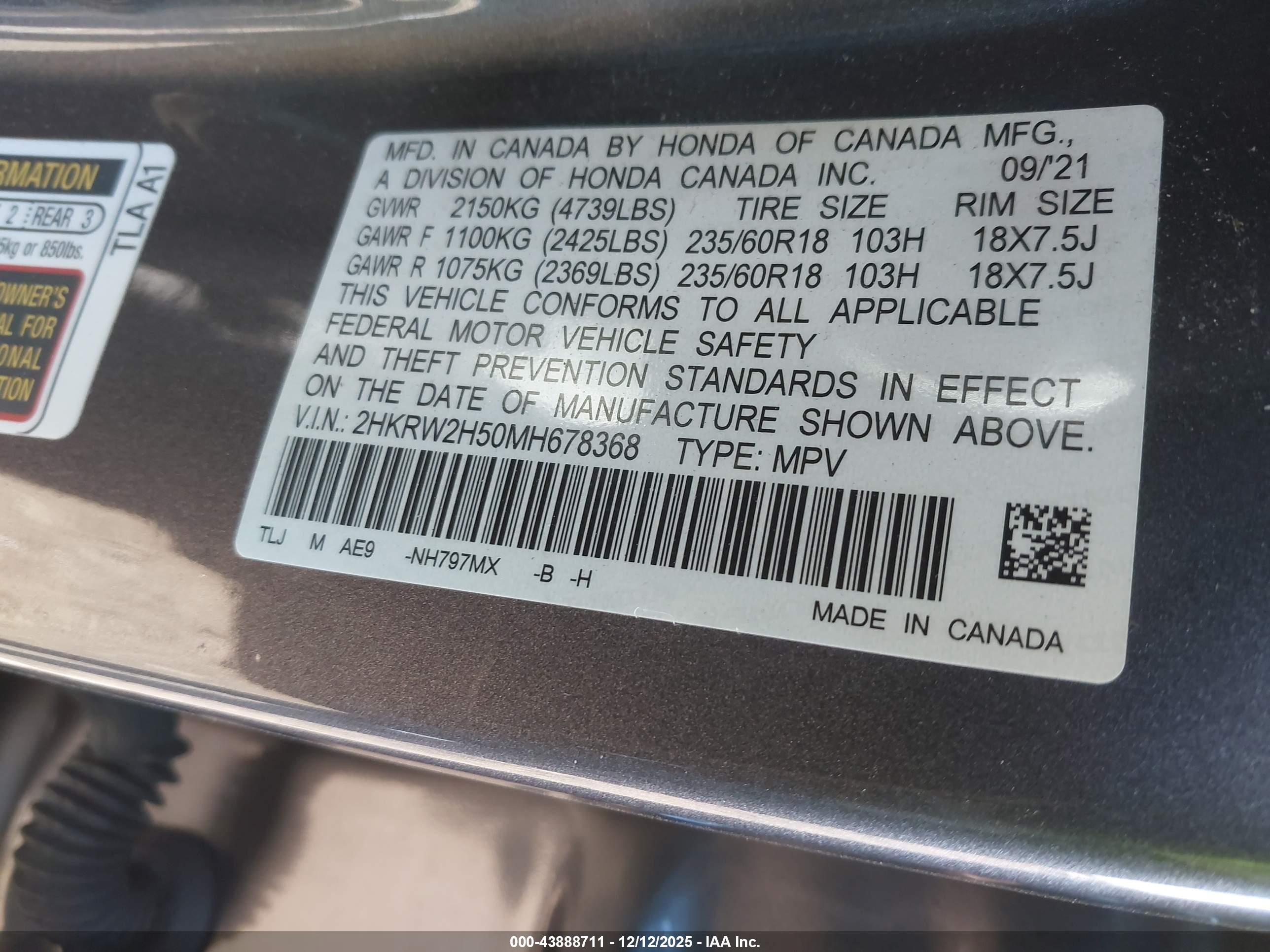 HONDA CR-V image 9