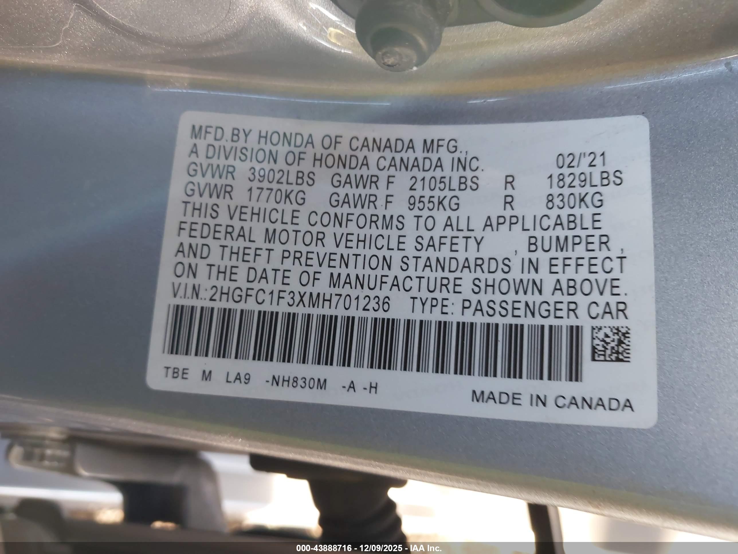 HONDA CIVIC image 9