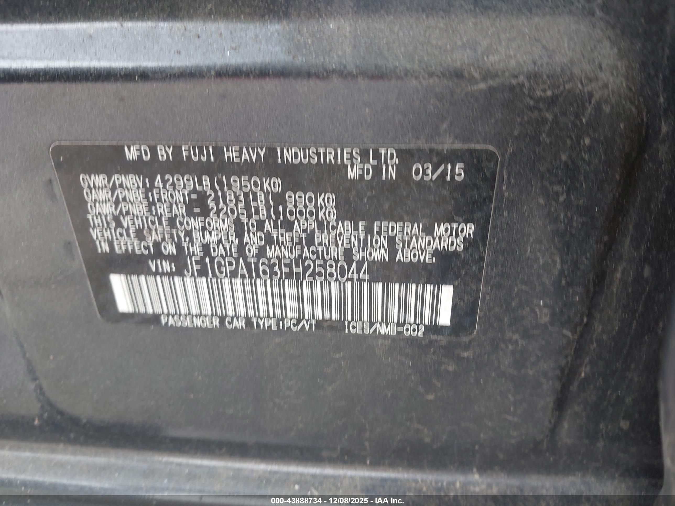 SUBARU IMPREZA image 9