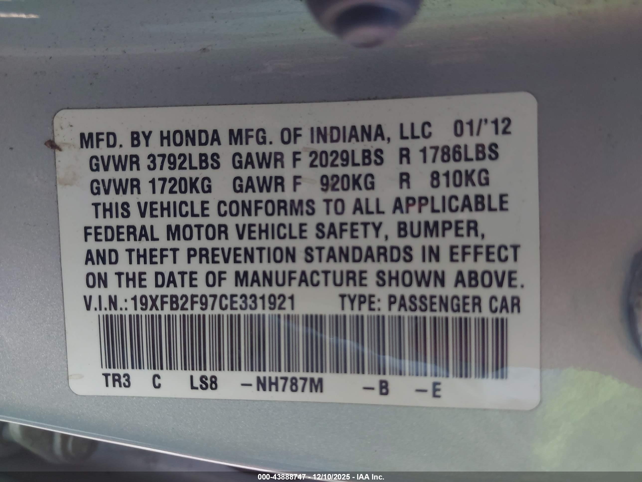 HONDA CIVIC image 9