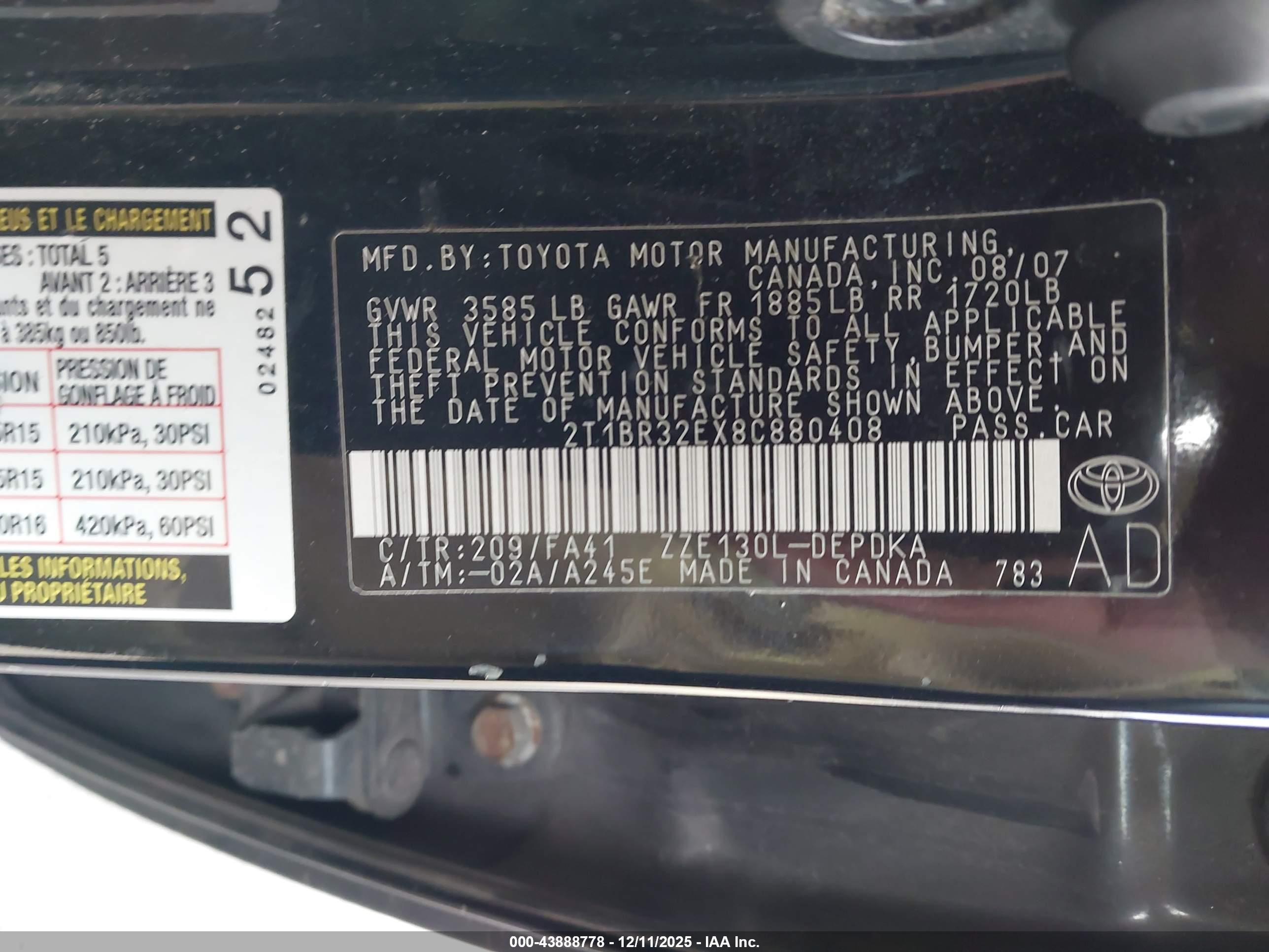 TOYOTA COROLLA image 9