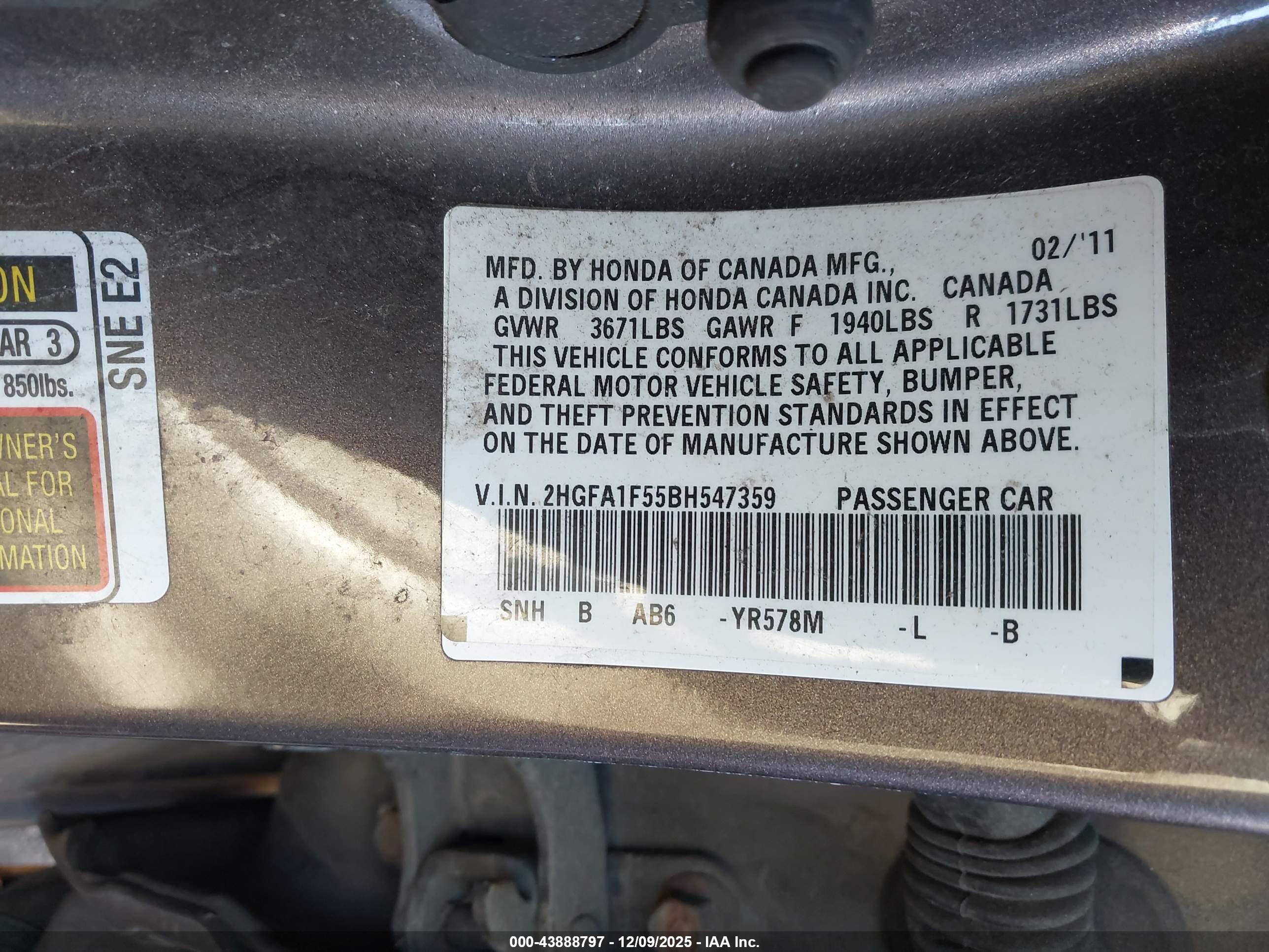 HONDA CIVIC image 9