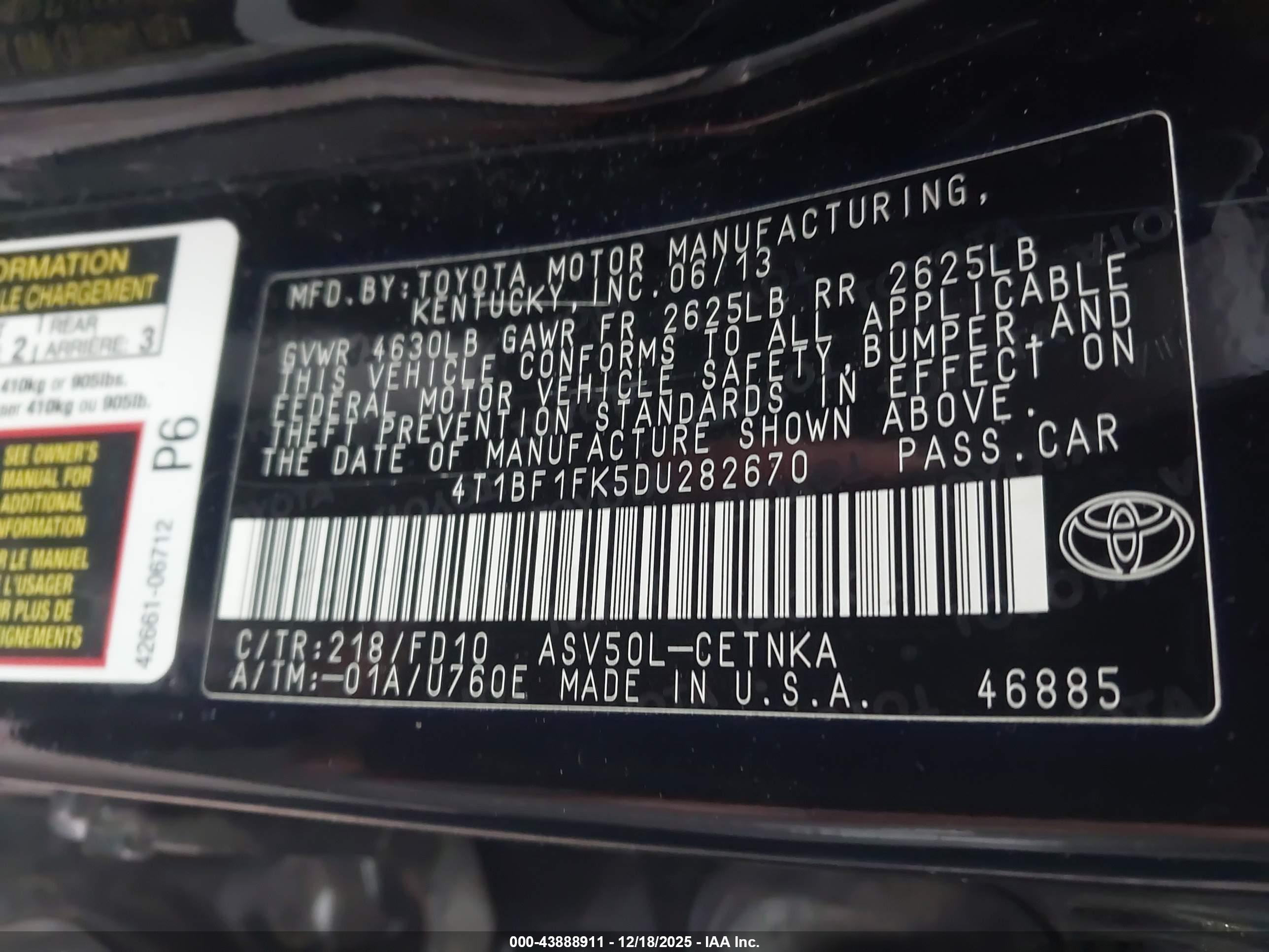 TOYOTA CAMRY image 9