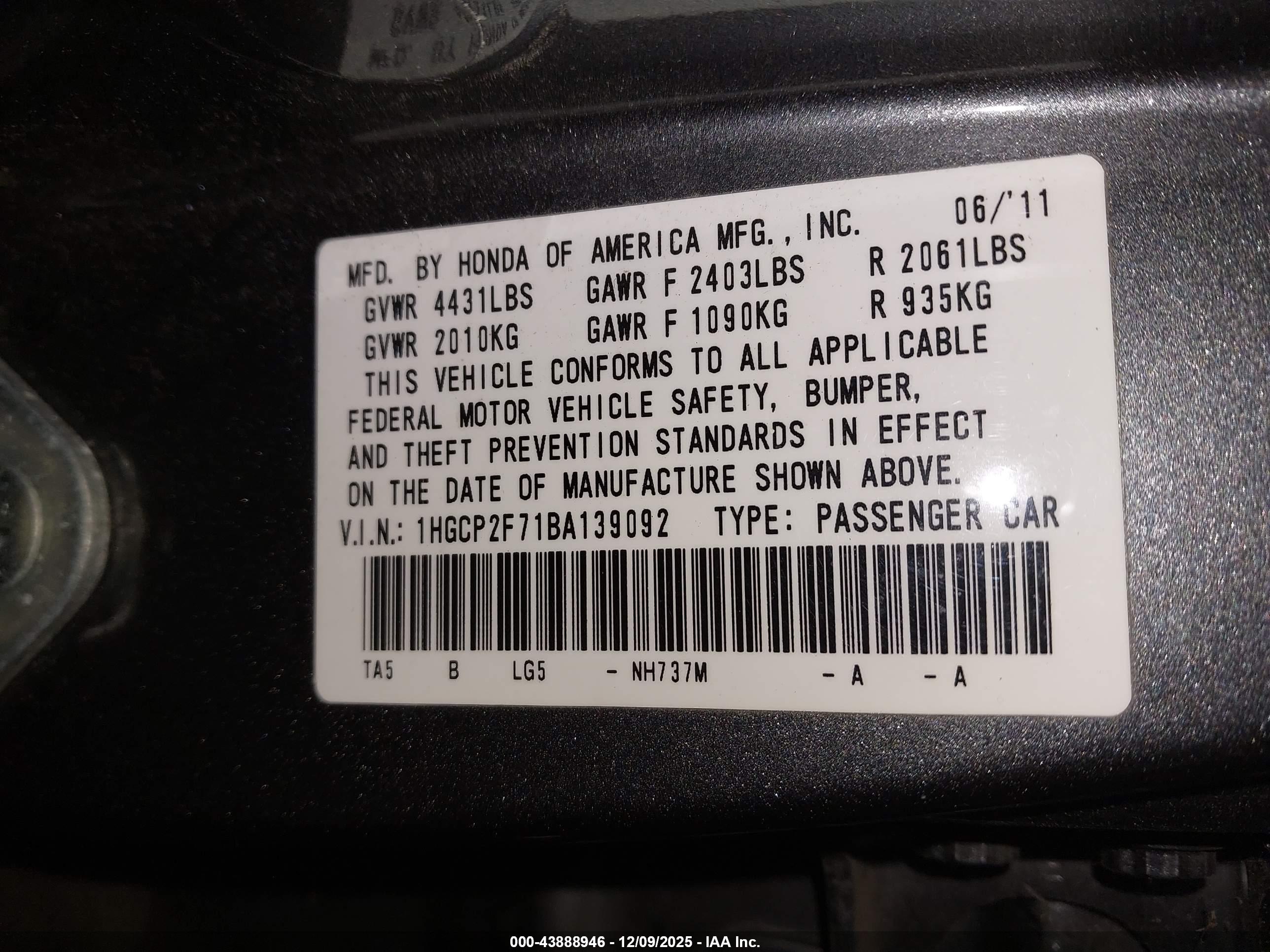 HONDA ACCORD image 9