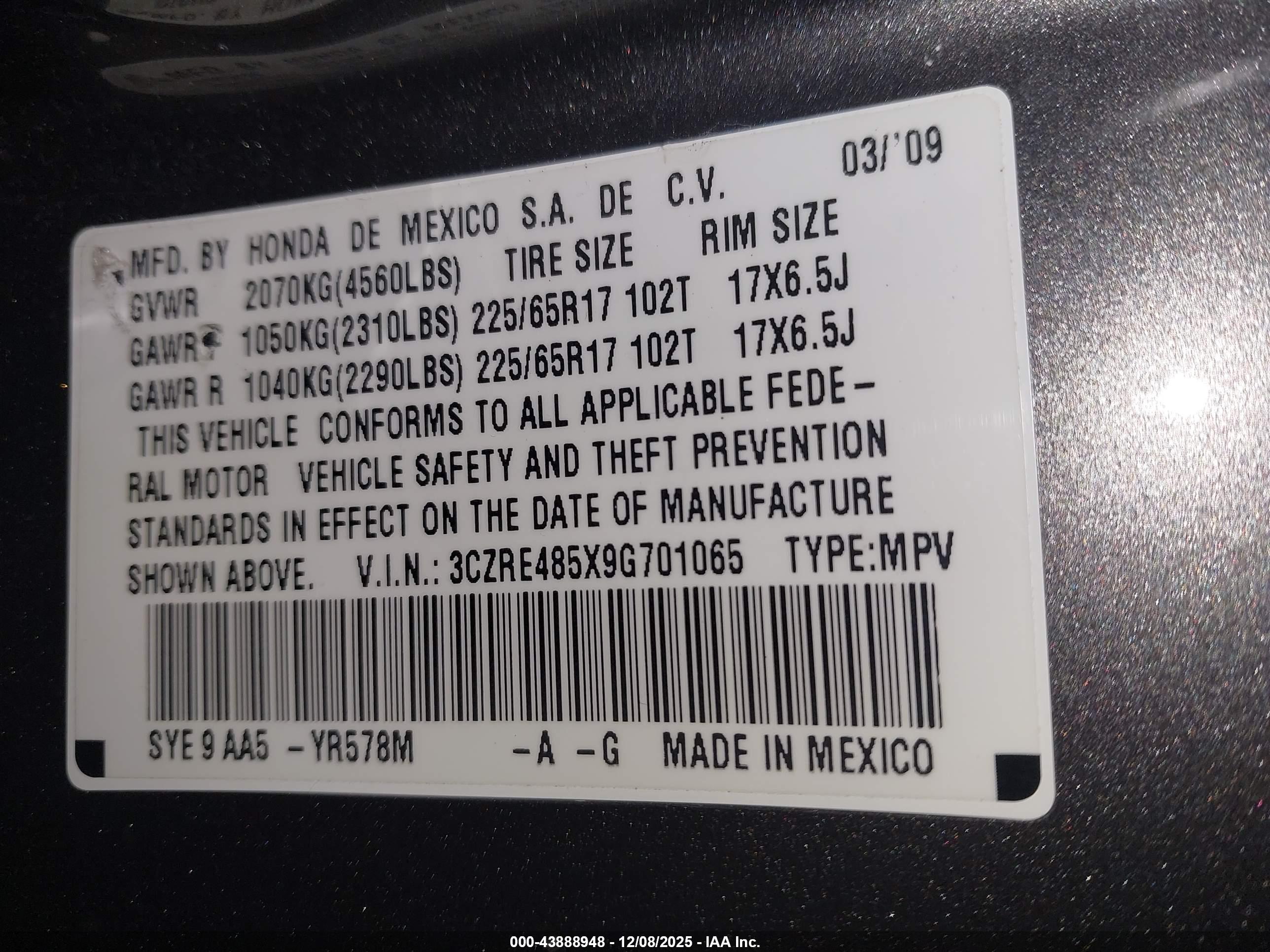 HONDA CR-V image 9