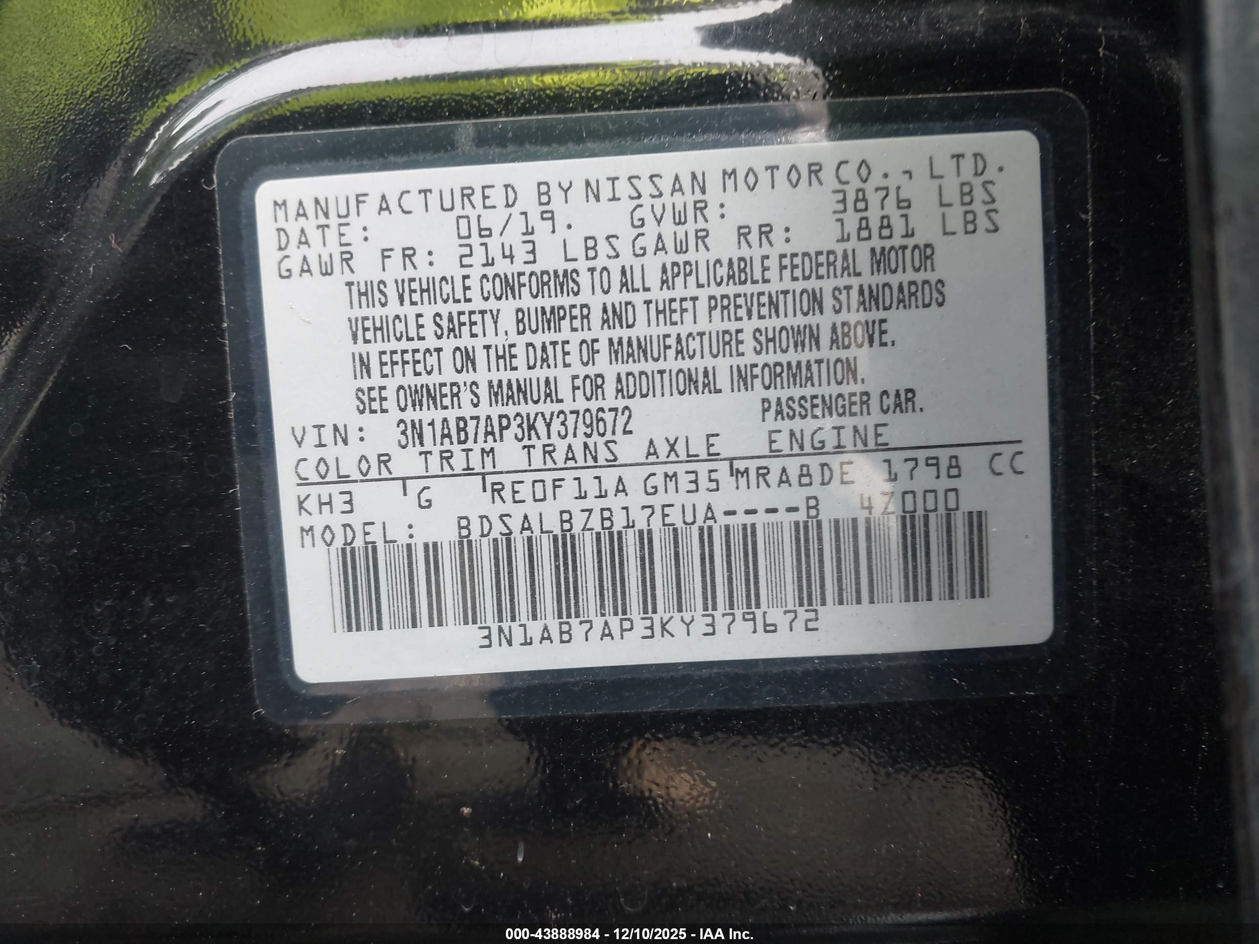 NISSAN SENTRA image 9