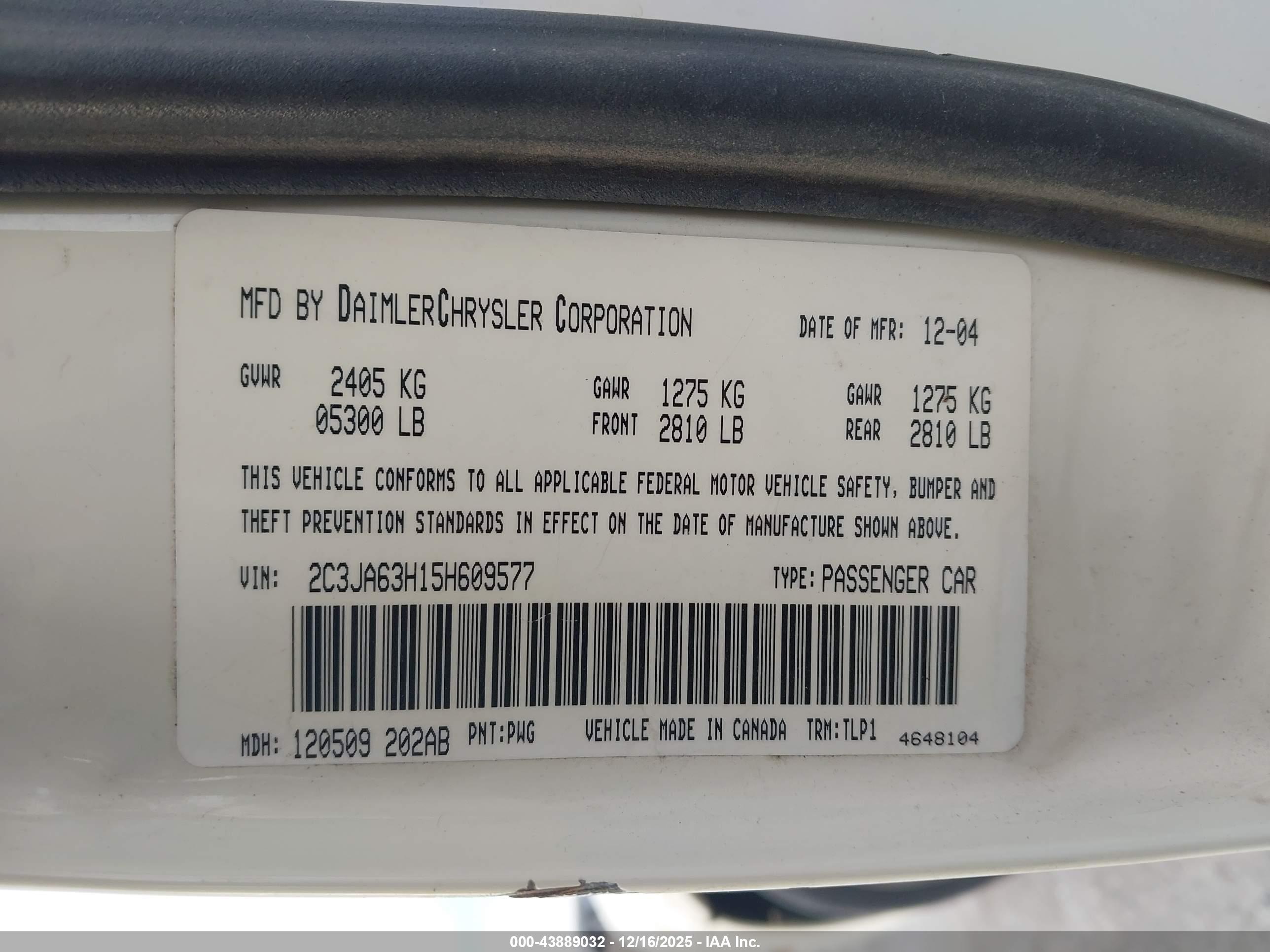 CHRYSLER 300C image 9