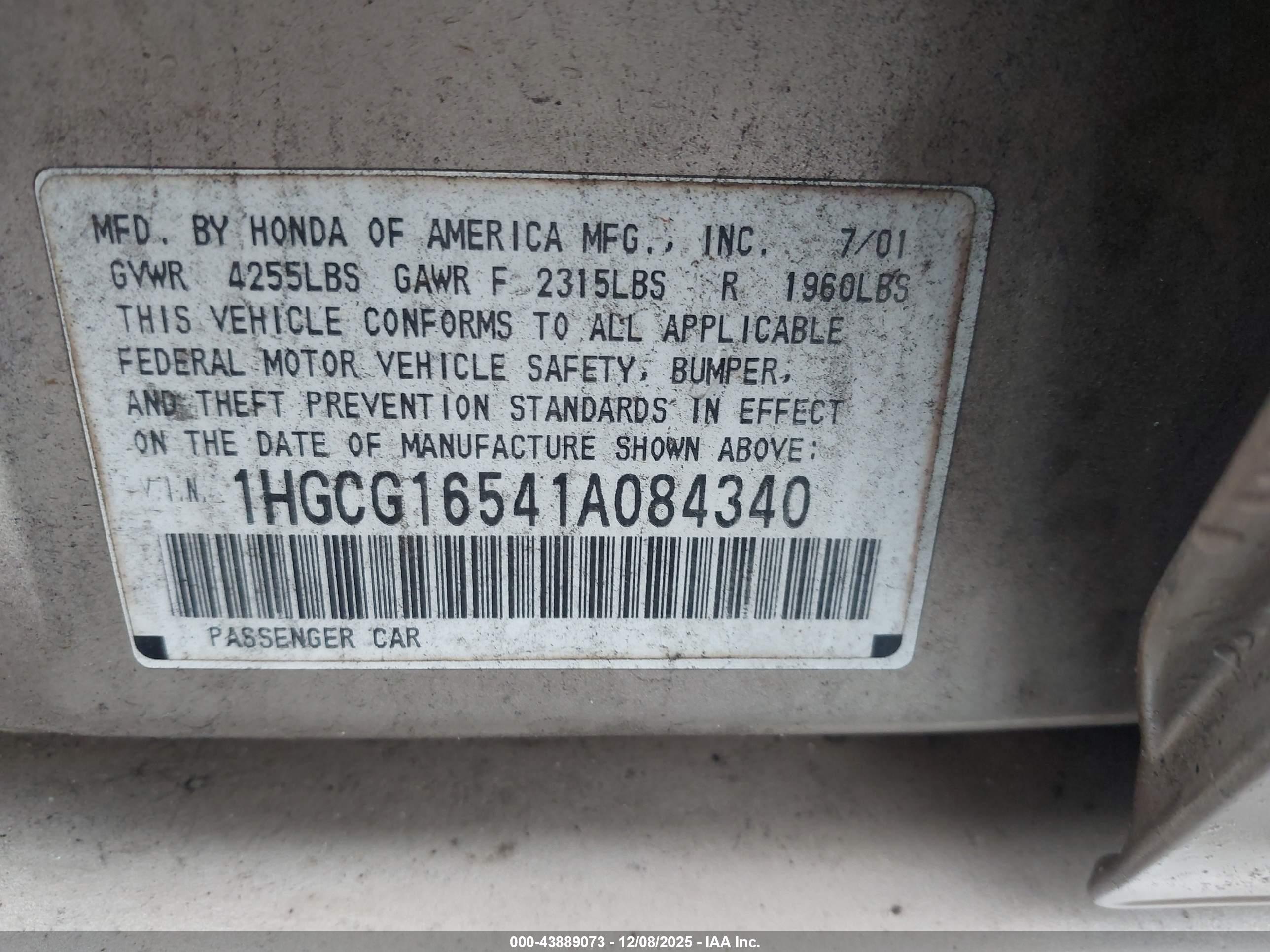 HONDA ACCORD image 9
