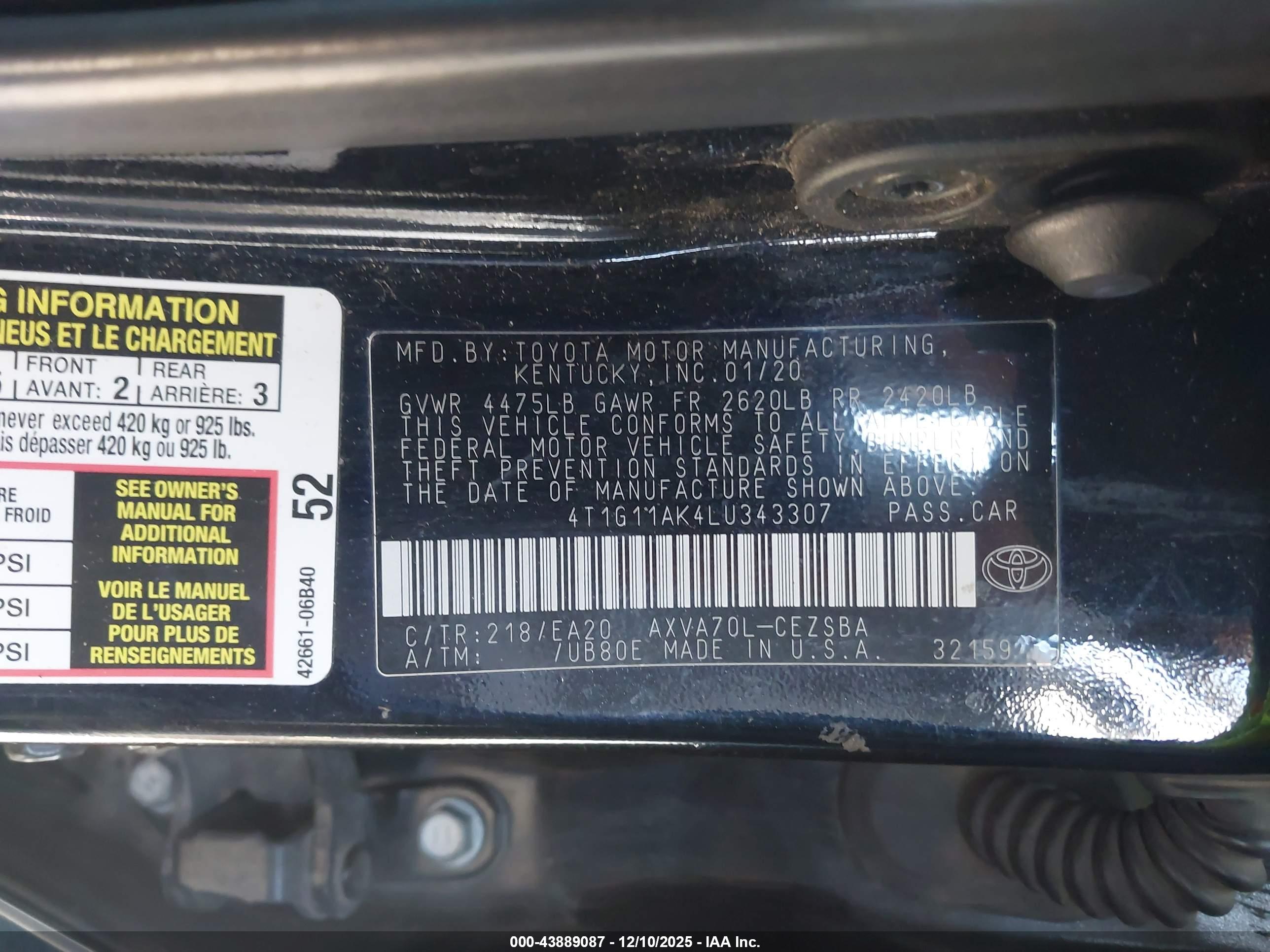 TOYOTA CAMRY image 9