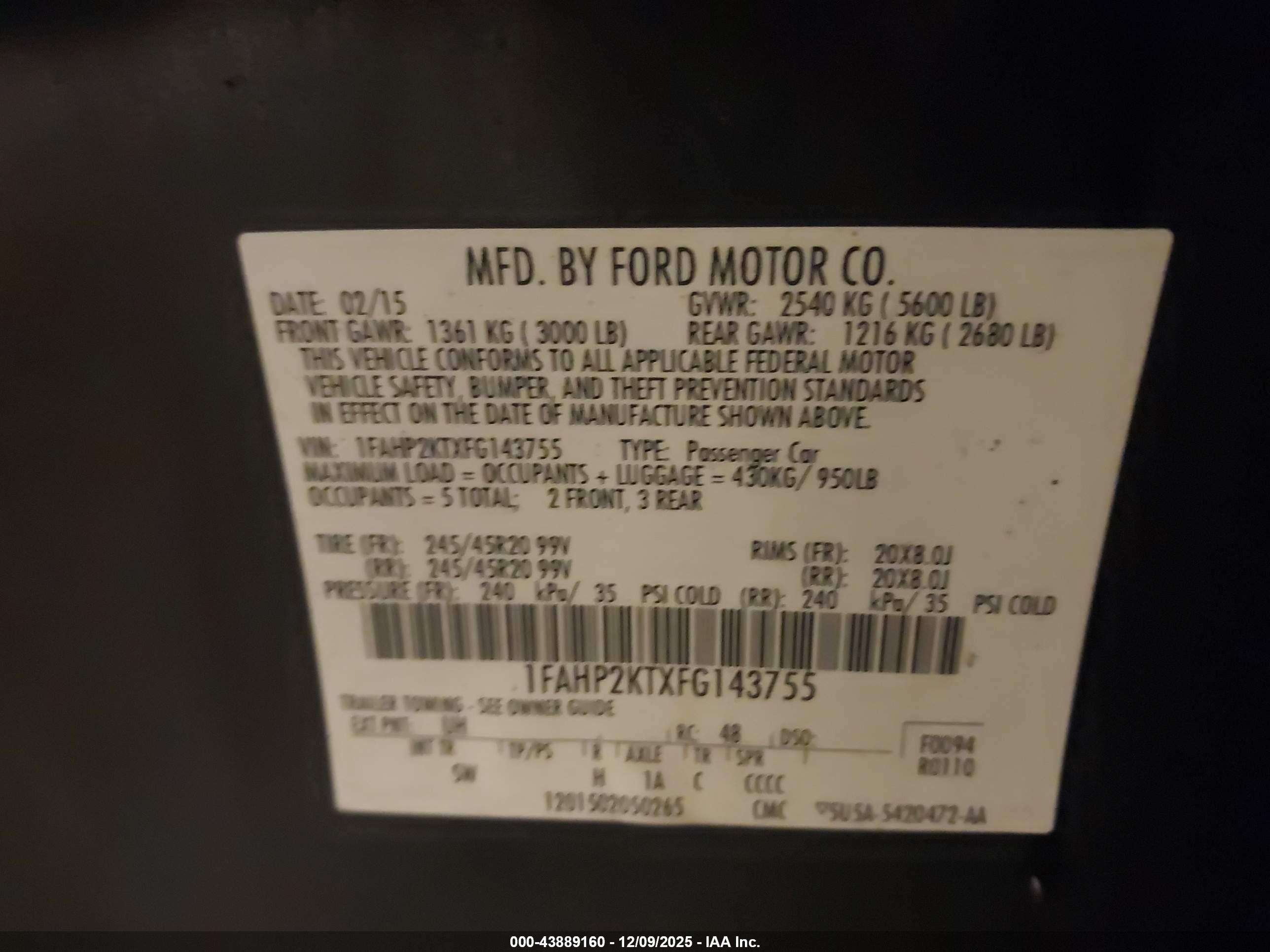 FORD TAURUS image 9