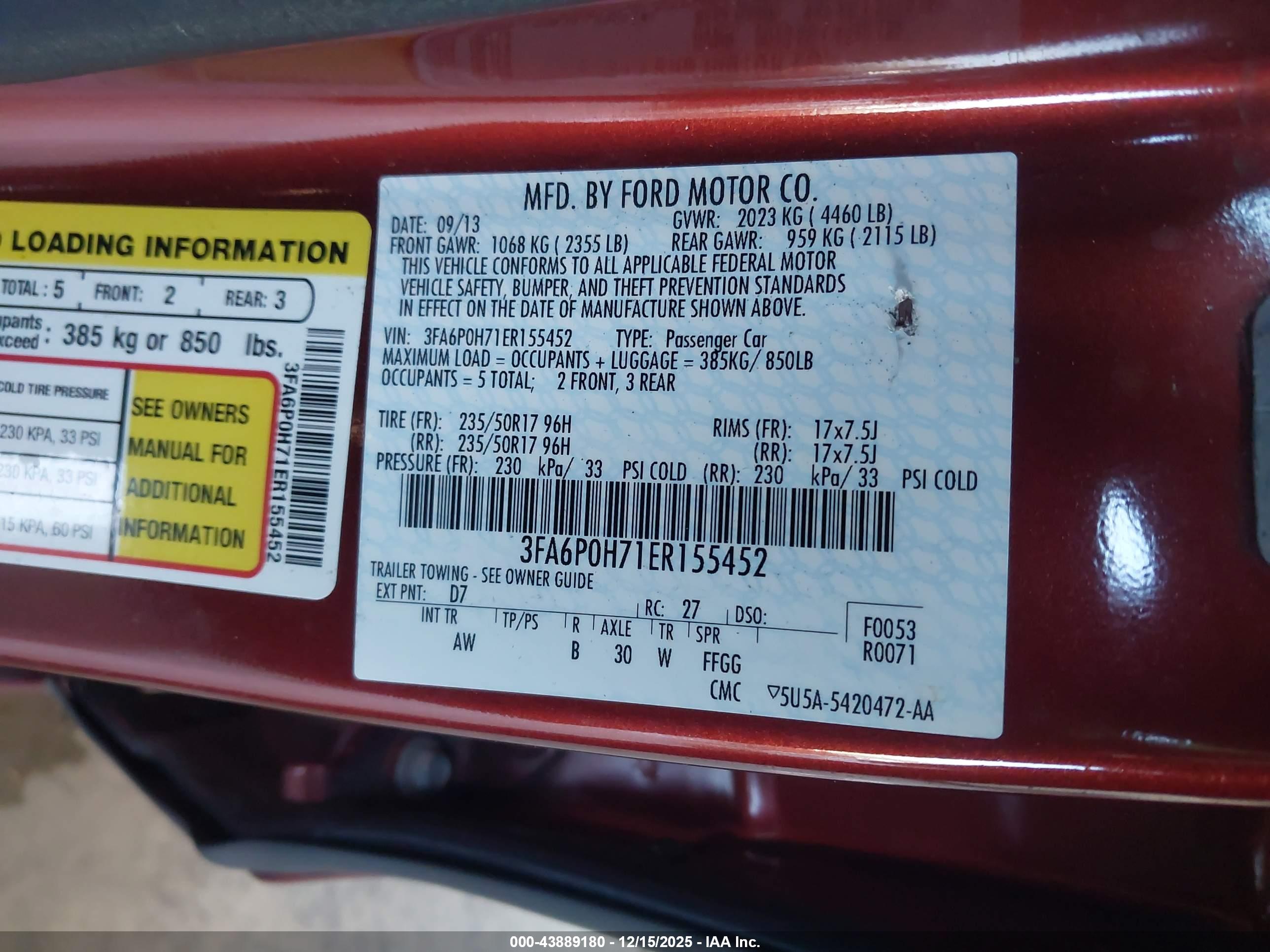 FORD FUSION image 9