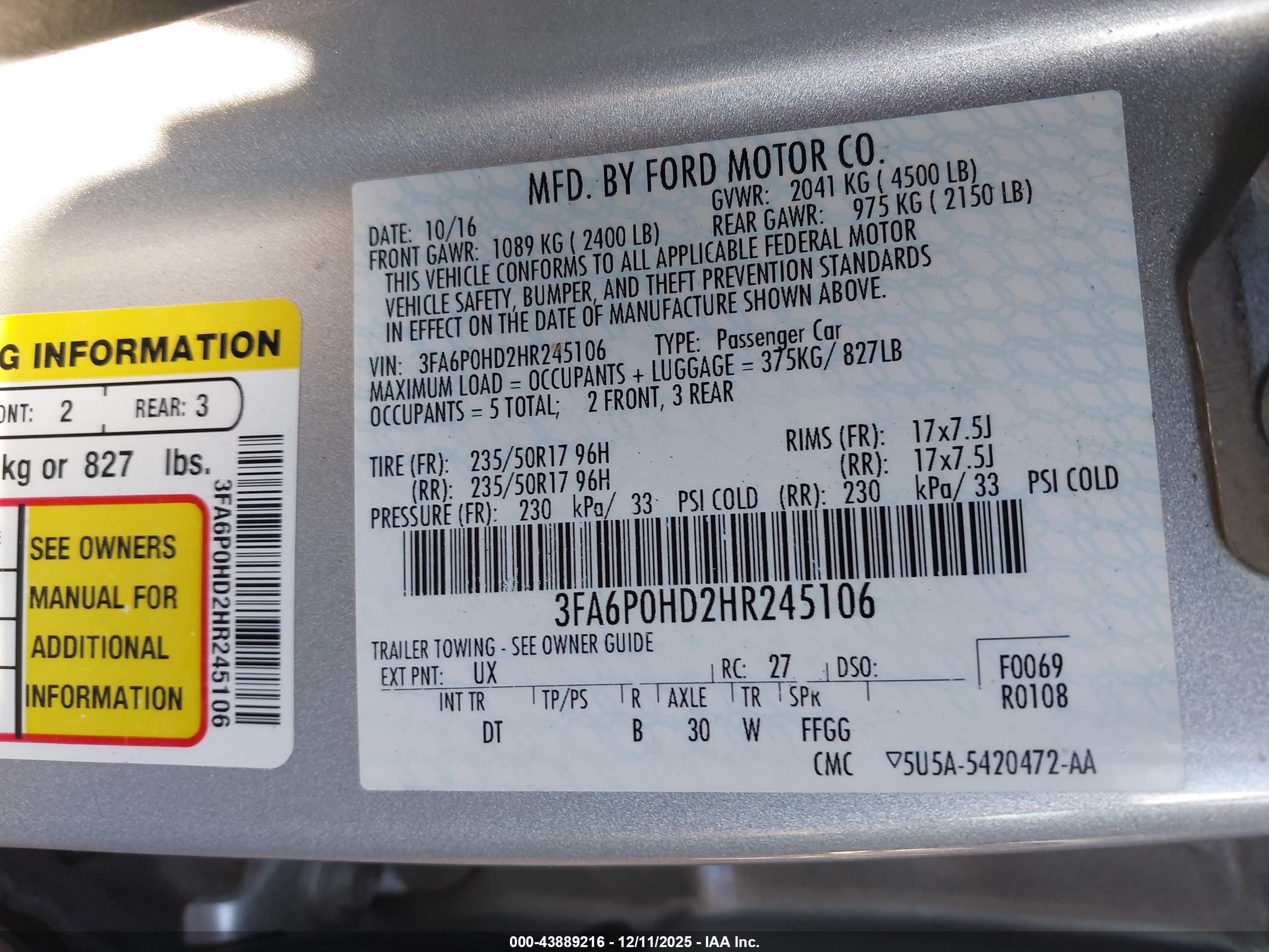 FORD FUSION image 9
