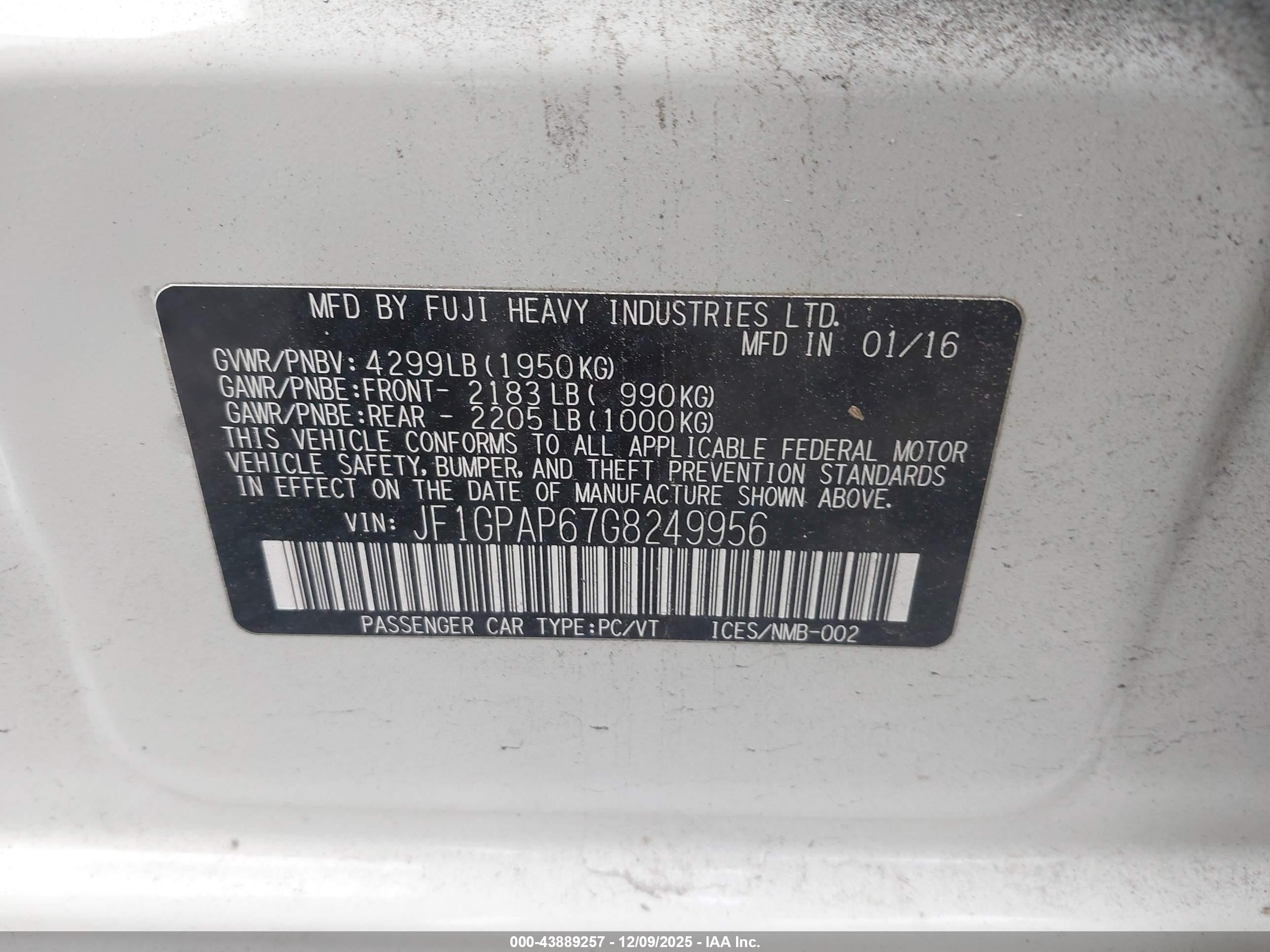 SUBARU IMPREZA image 9