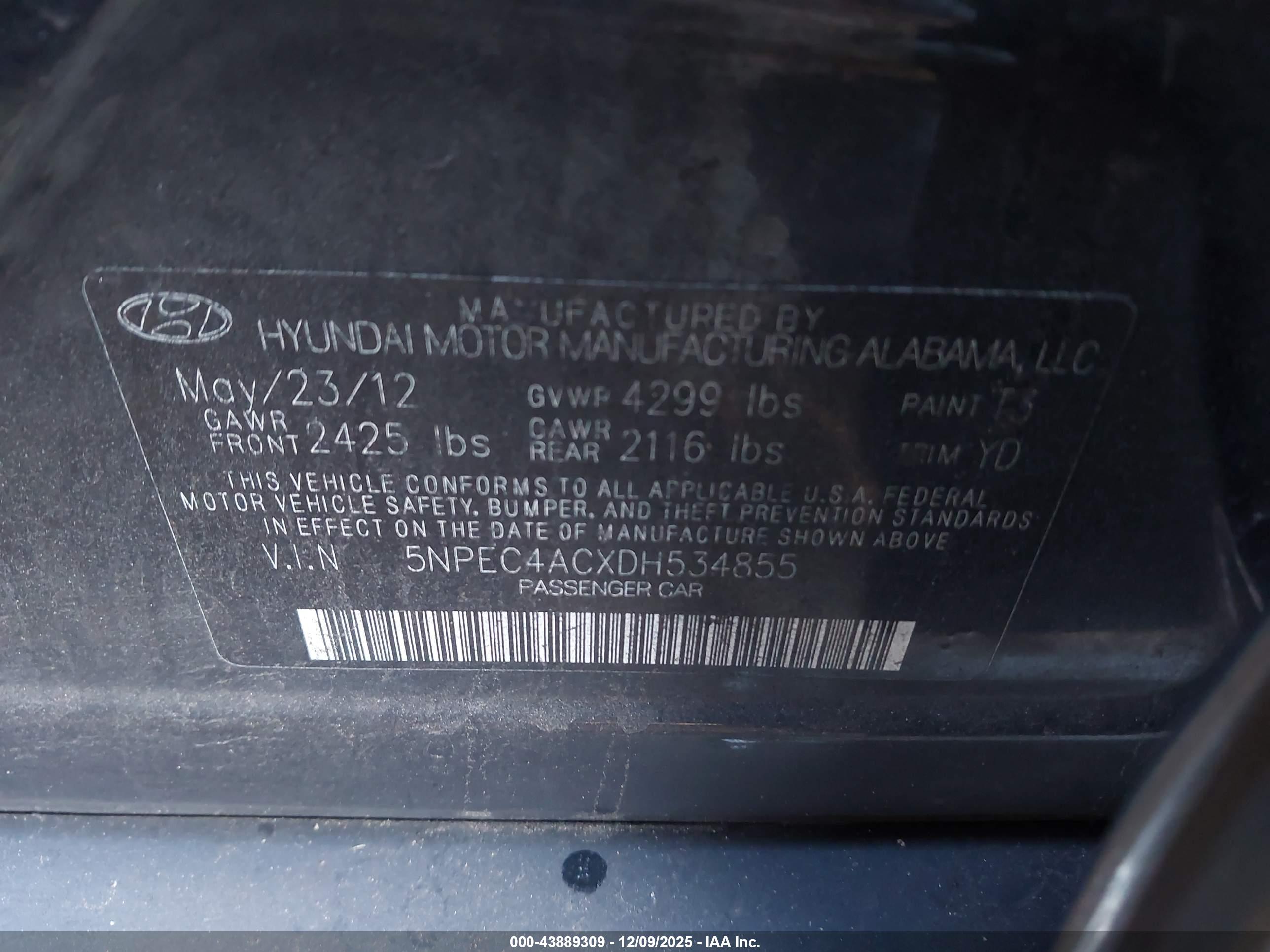 HYUNDAI SONATA image 9
