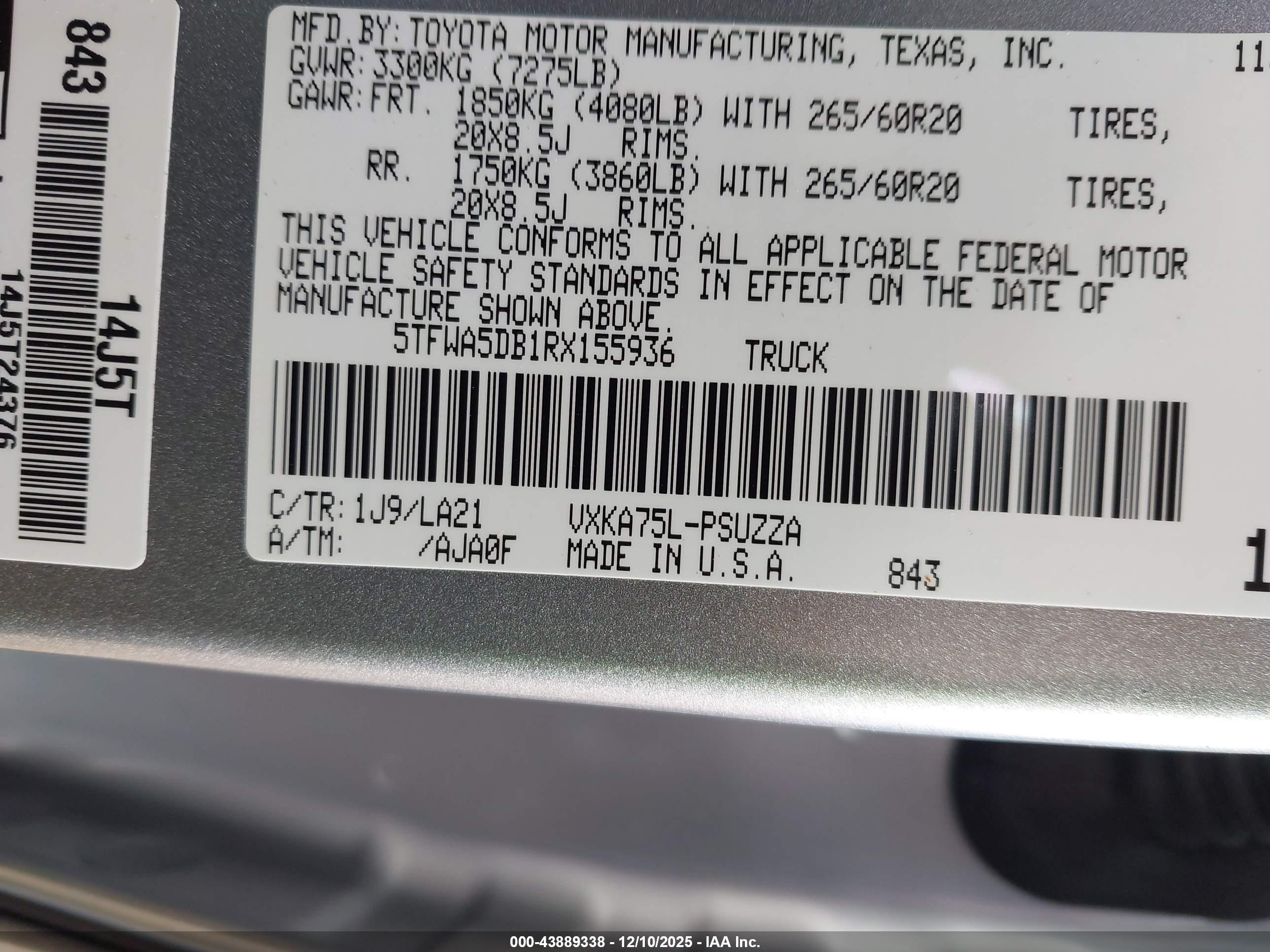 TOYOTA TUNDRA image 9