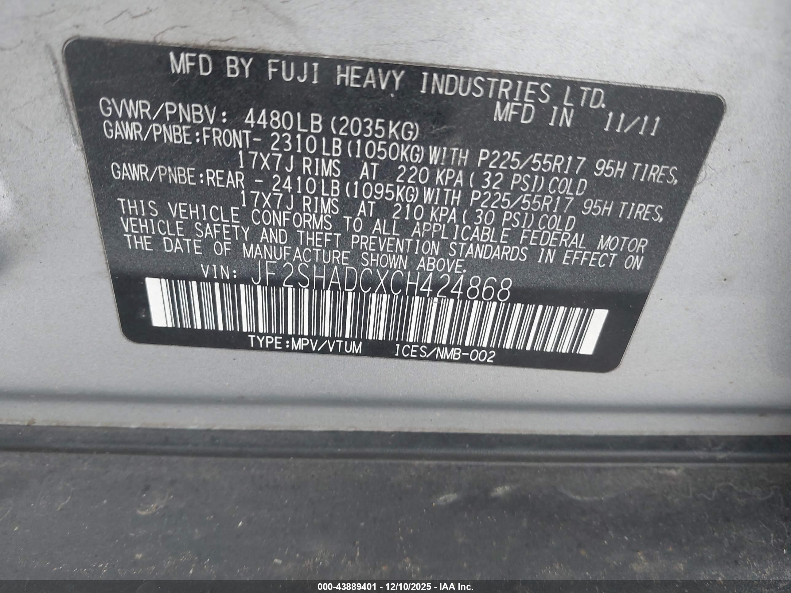 SUBARU FORESTER image 9