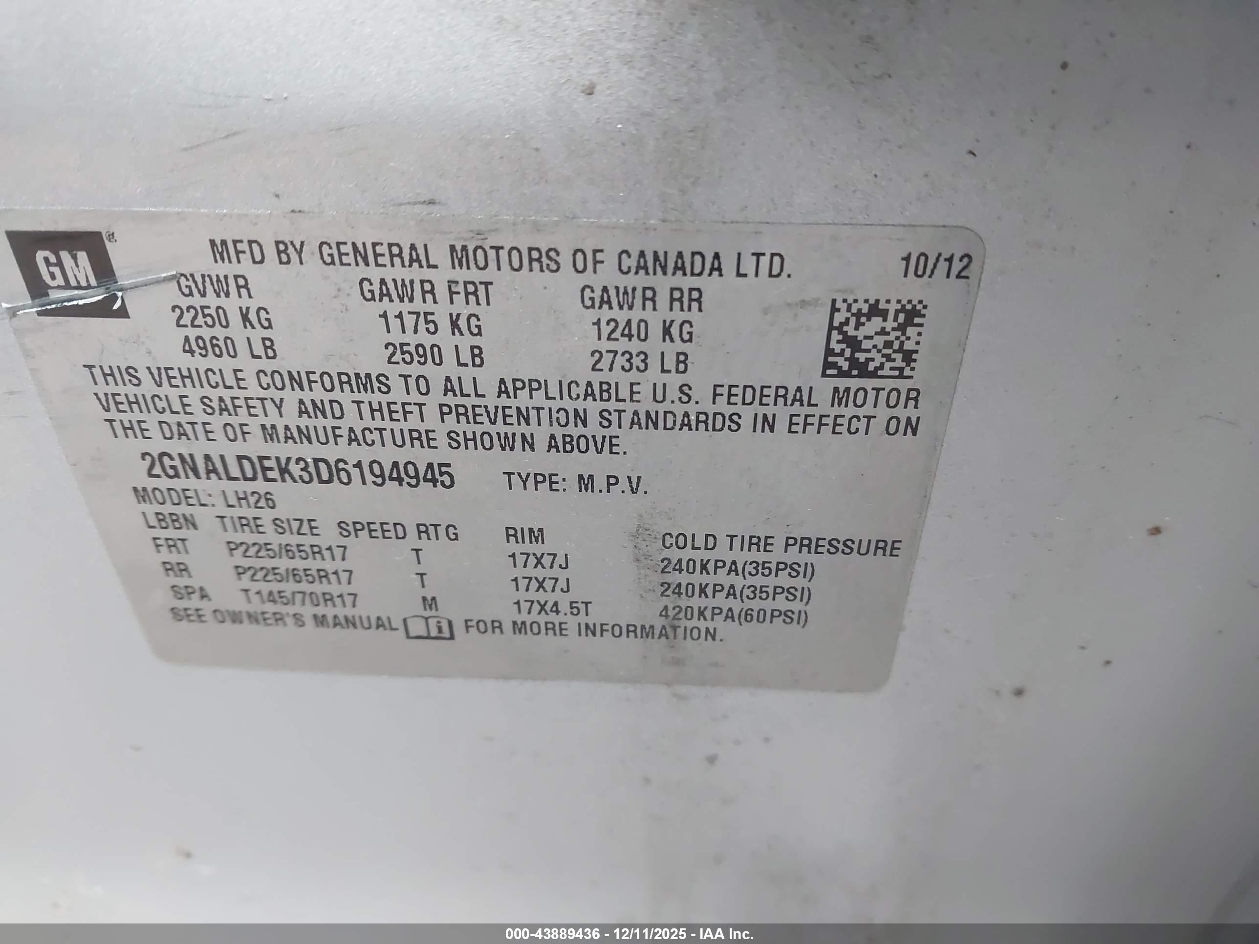 CHEVROLET EQUINOX image 9